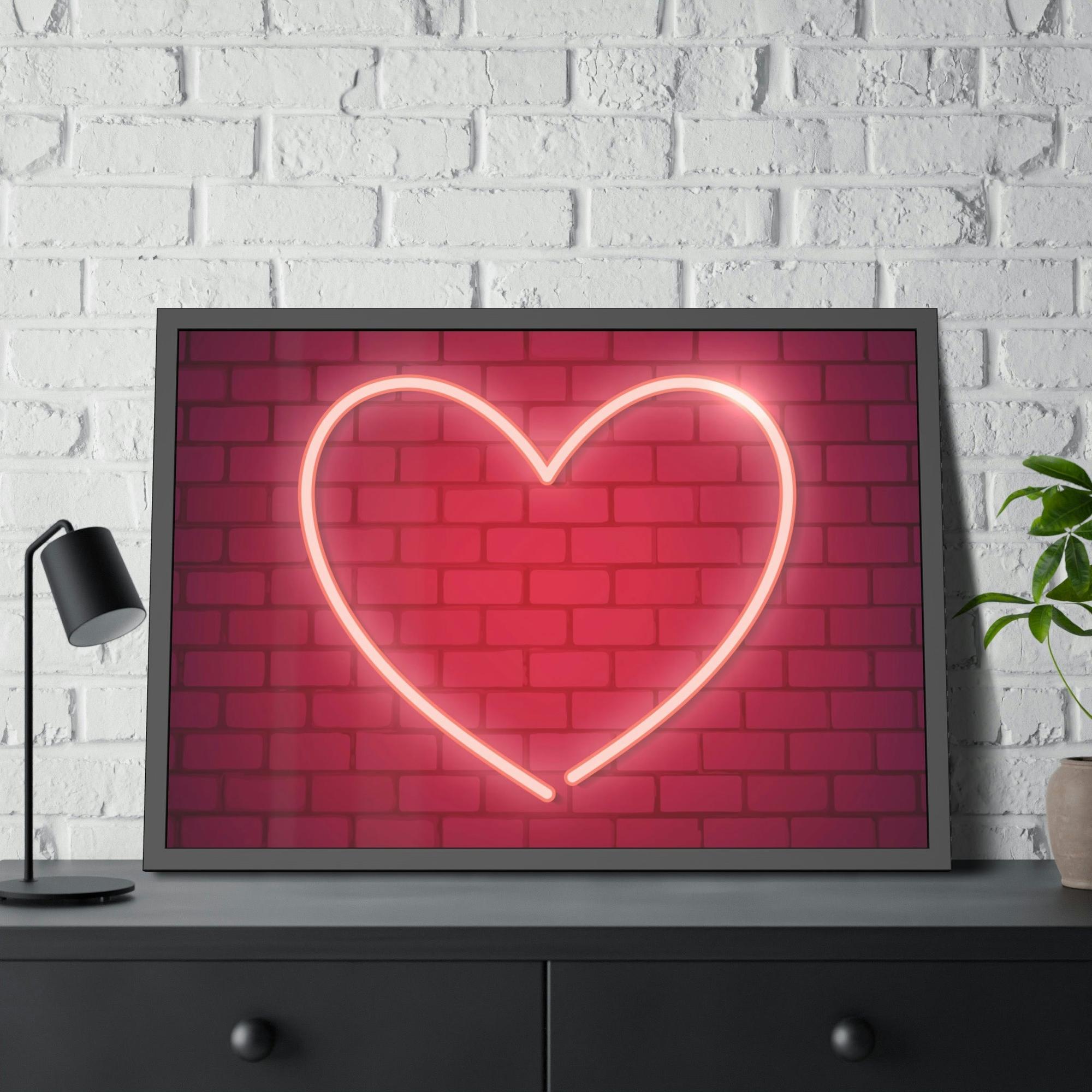 Neon Neon Marvels: Captivating Wall Art on Natural Canvas and Framed Poster Prints