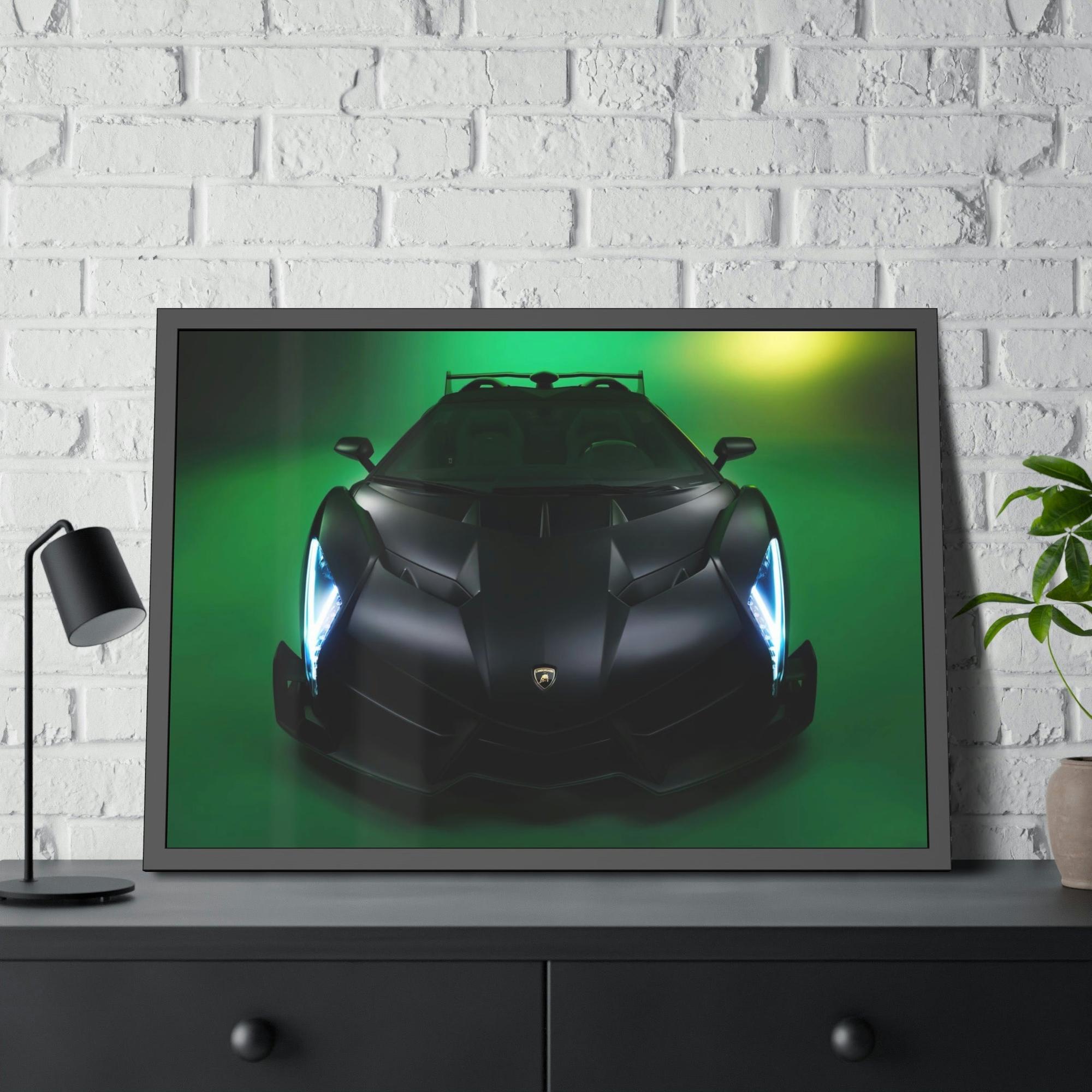 Porsche Bold and Beautiful: Natural Canvas and Framed Posters of Porsche Supercars