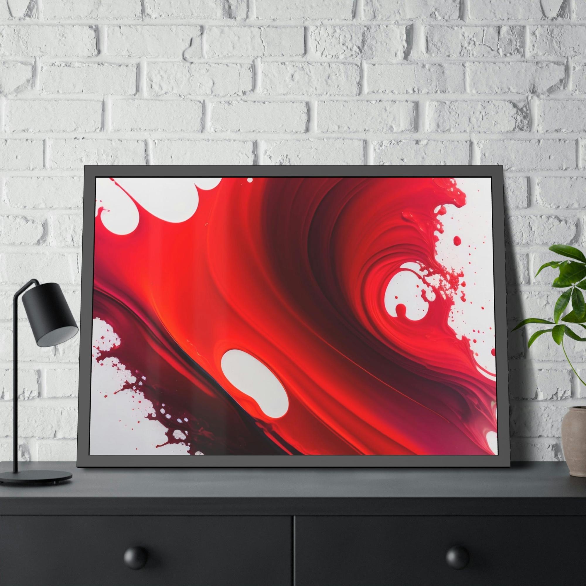 undefined The Art of Energy: Red Abstract Wall Art and Framed Posters & Canvas