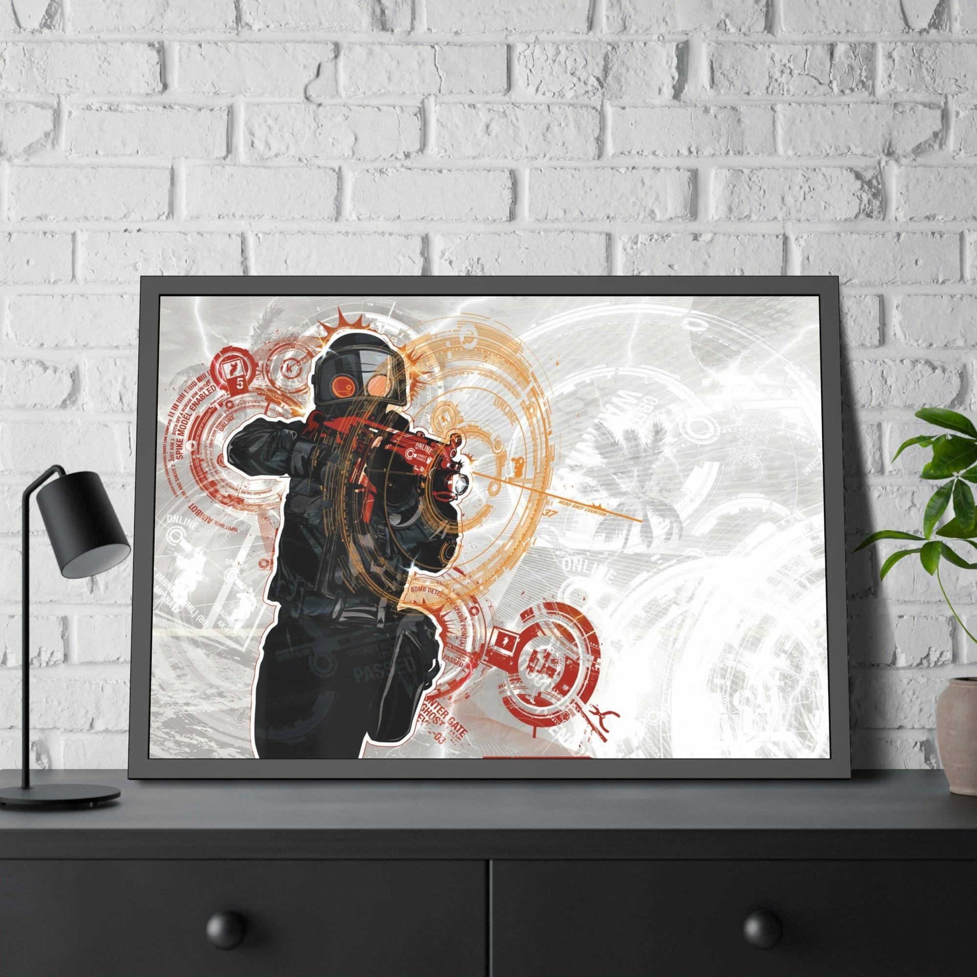 Counter Strike Virtual Warfare: Thrilling Counter Strike Scene in Framed Canvas & Poster