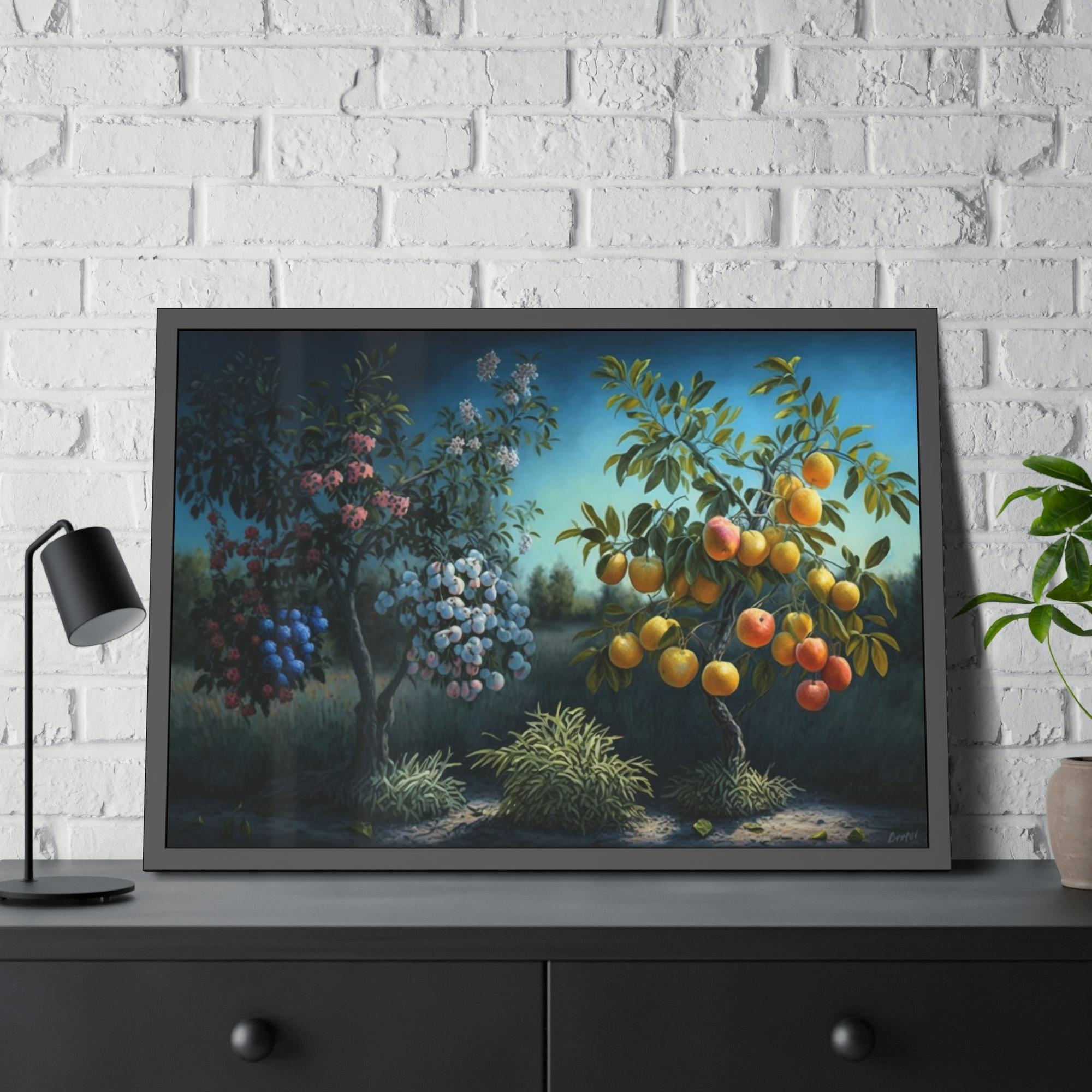 Fruit Trees Blossoming Orchard: Fruit Trees Canvas Art