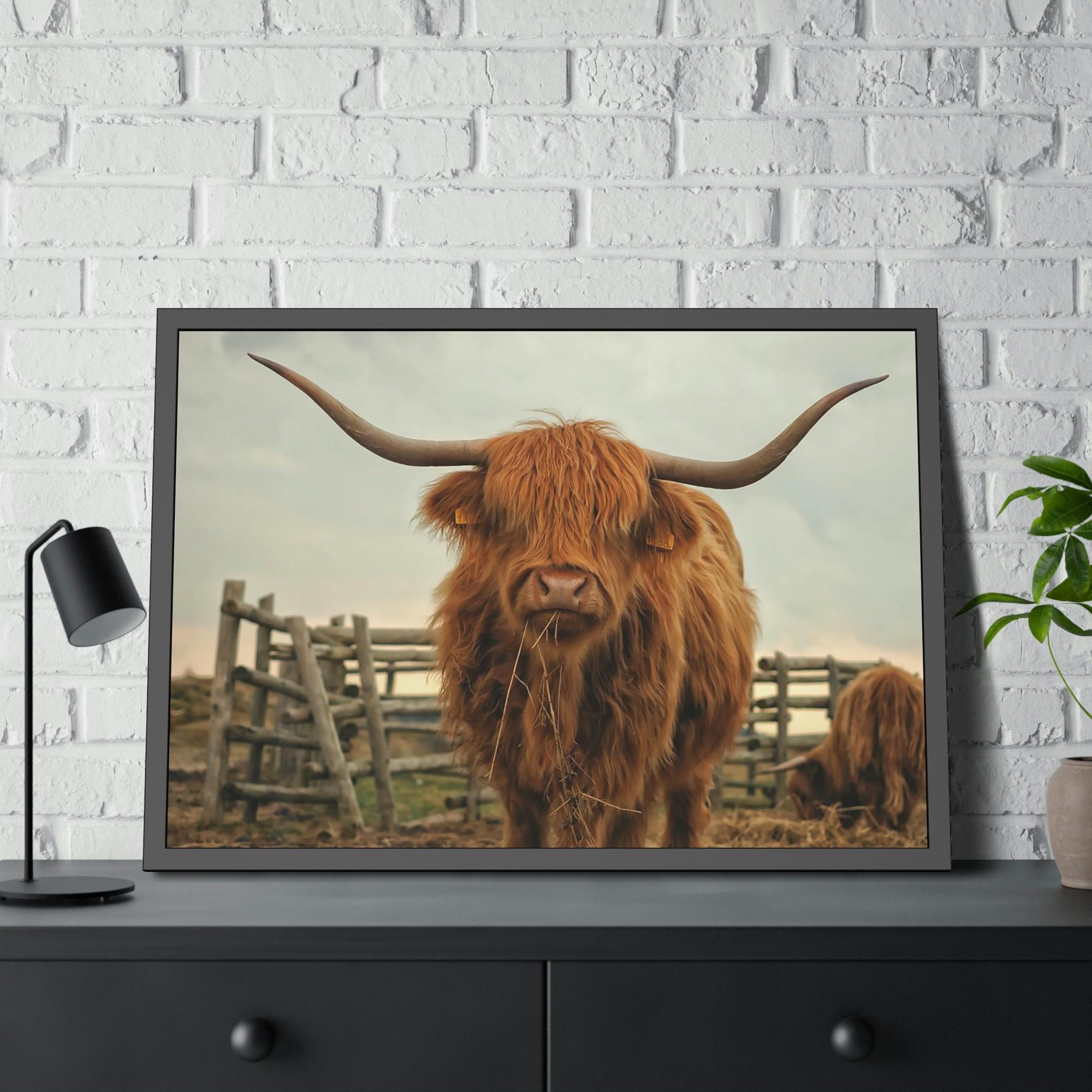 Highland Cow Highland Cow | Brown Horned Cow | Wall Art — Pixoram