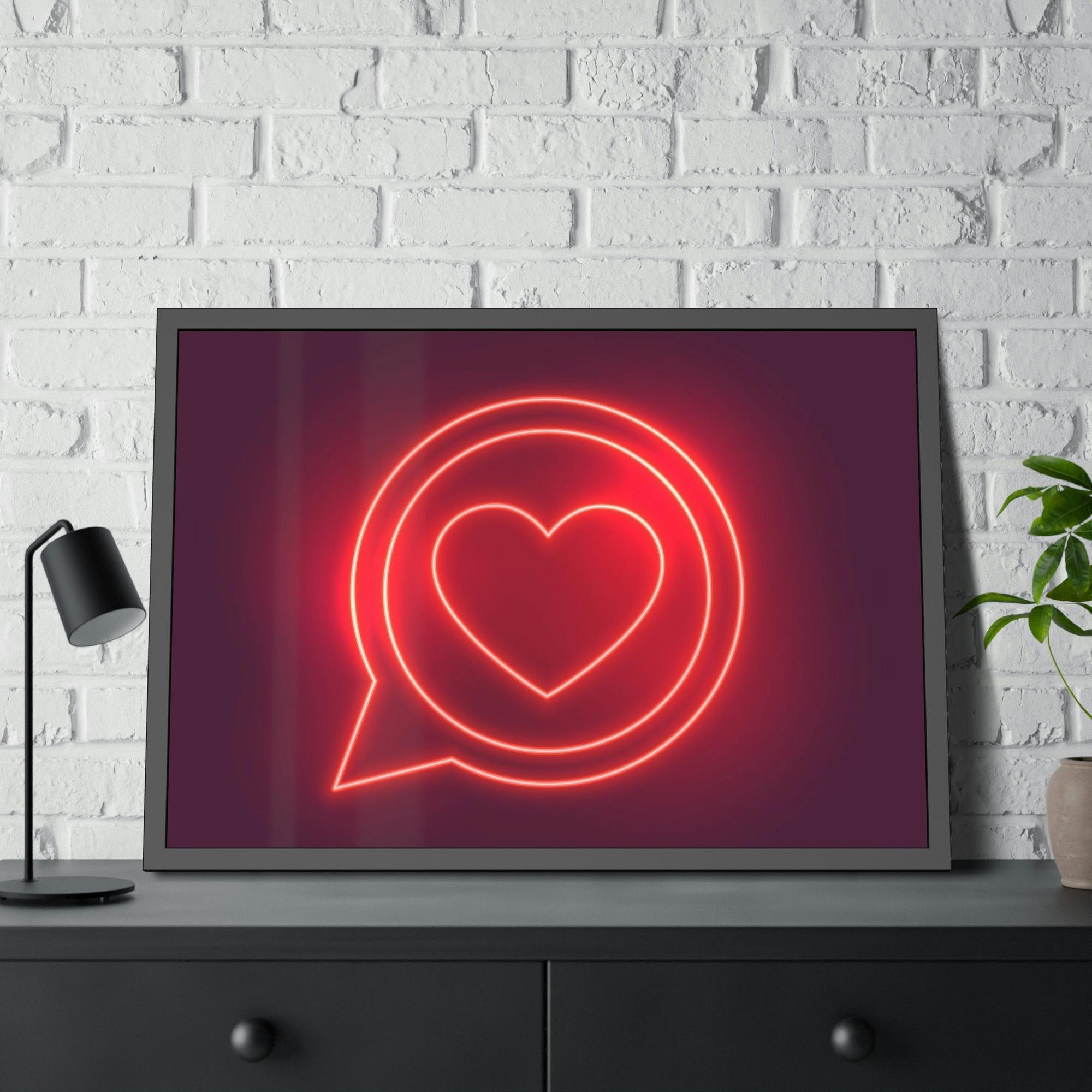 Neon Illuminated Inspiration: Neon-themed Wall Art Prints on High-Quality Canvas
