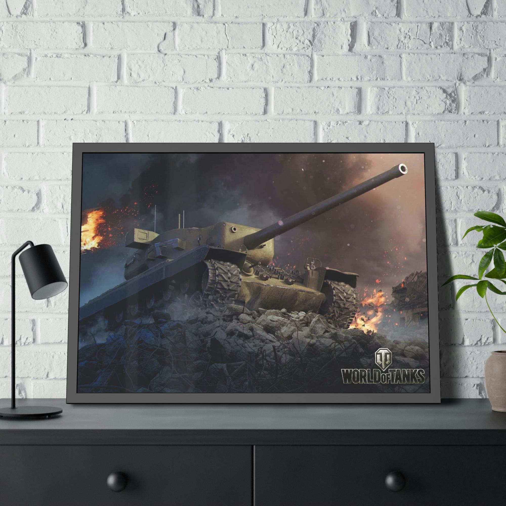 World Of Tanks Armored Warriors in Motion: Striking World of Tanks Canvas Wall Art