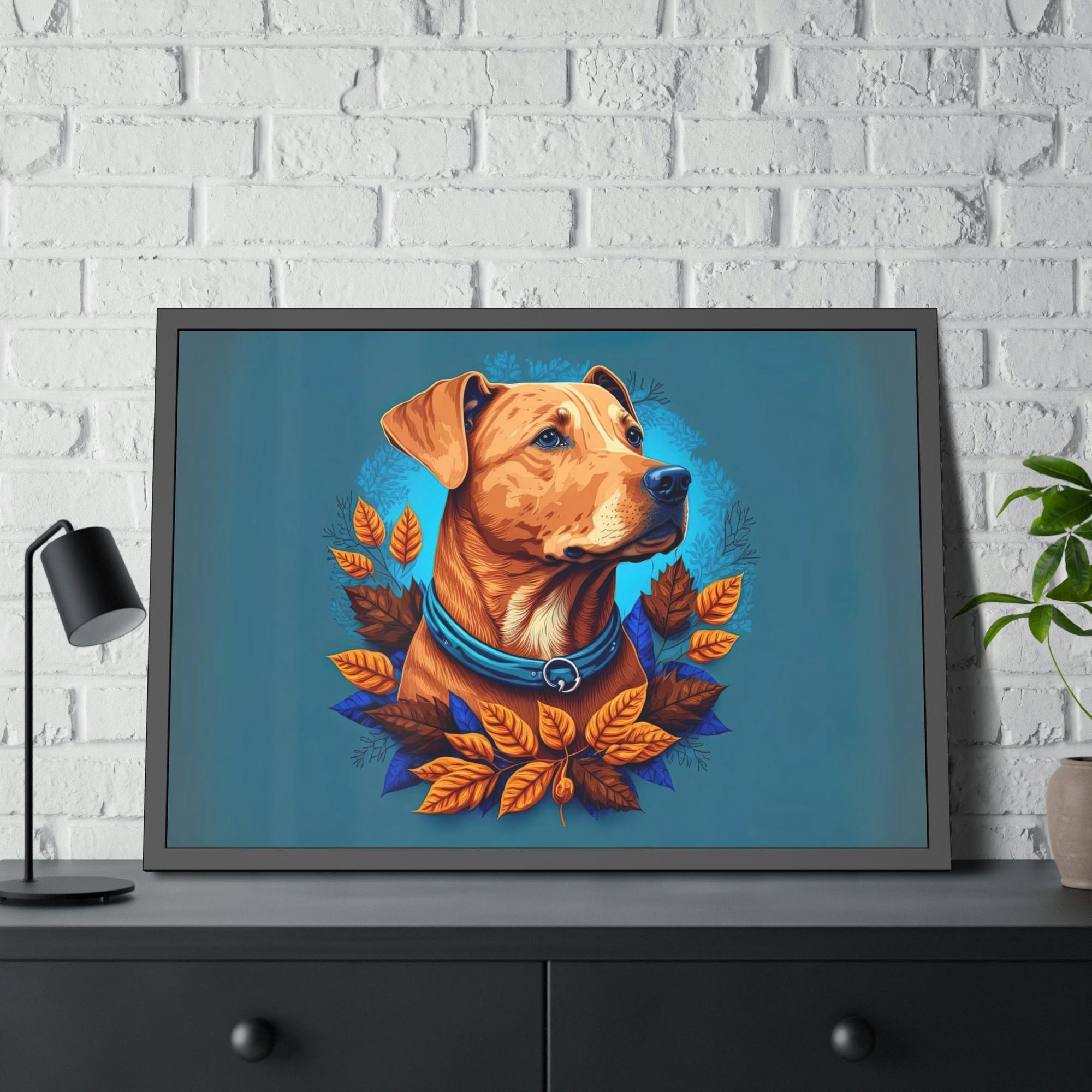 Dogs Puppy Love: Print on Canvas of Adorable Puppies on Framed Canvas