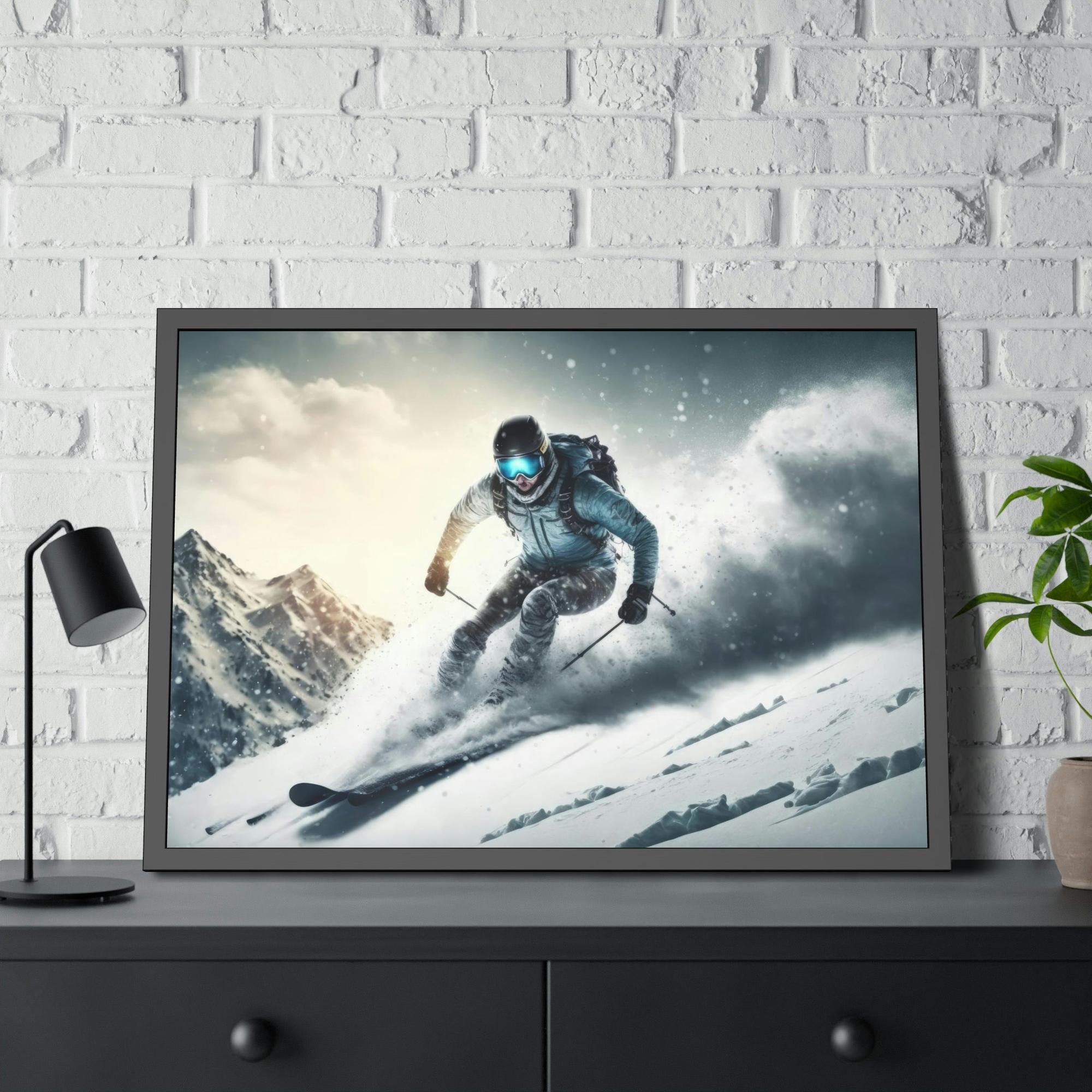 Skiing A Winter Wonderland: A Majestic Skiing Scene