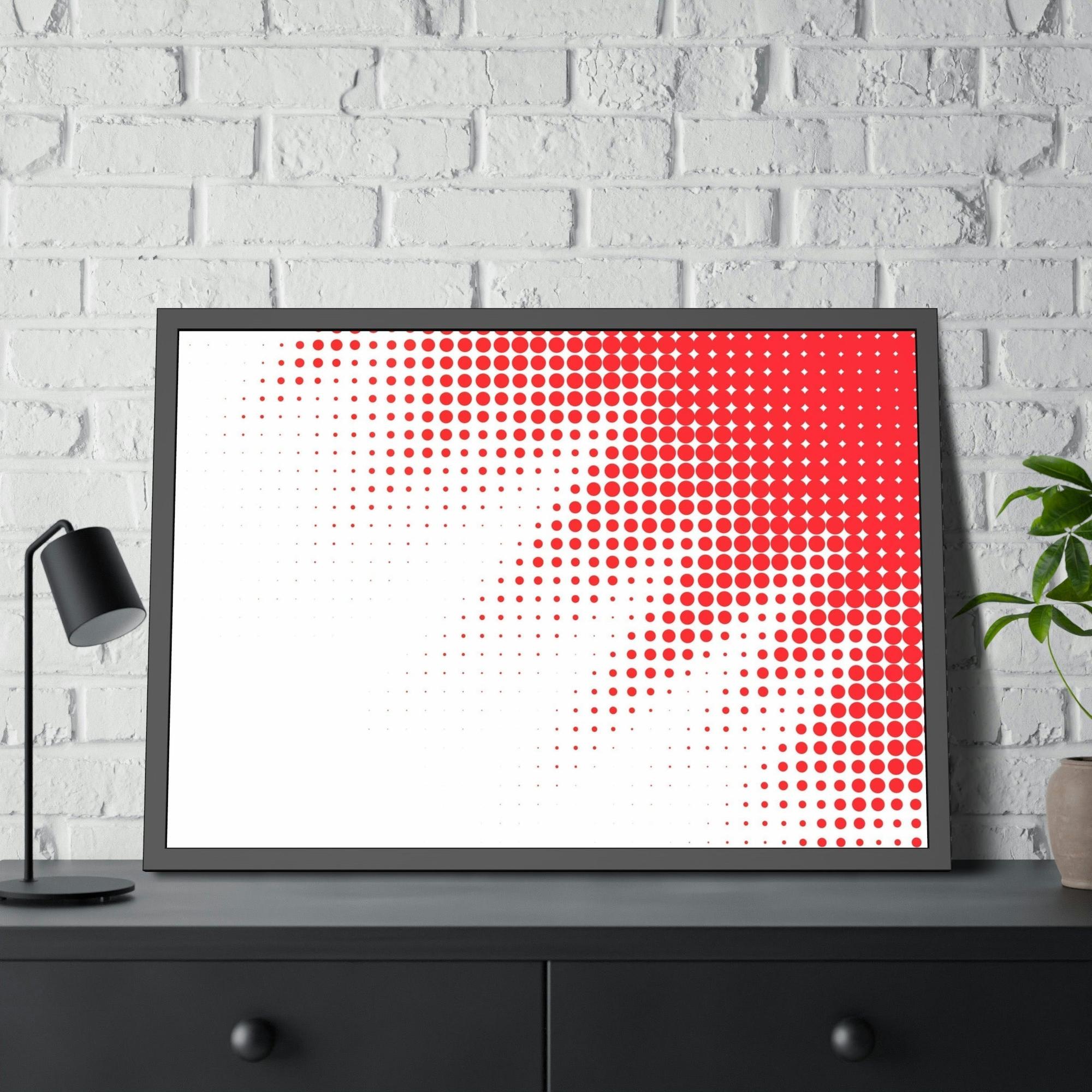 Red Abstract Art The Art of Vibrancy: Red Abstract Framed Canvas and Poster