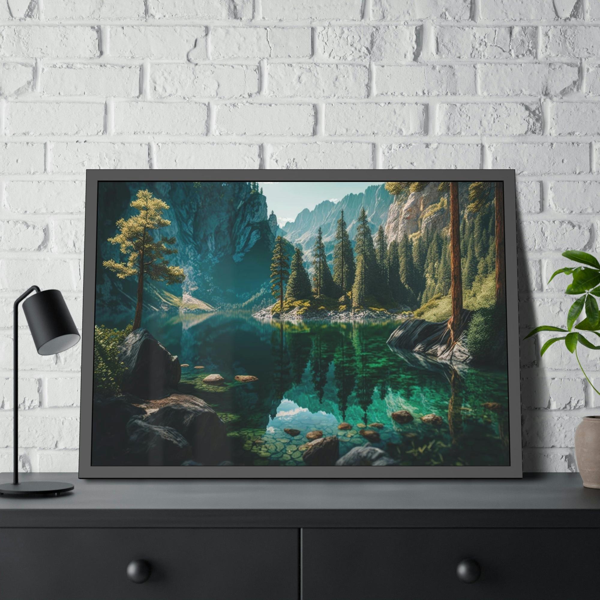 Lakes And Rivers Flowing Beauty: Wall Art and Canvas Print of Lakes and Rivers
