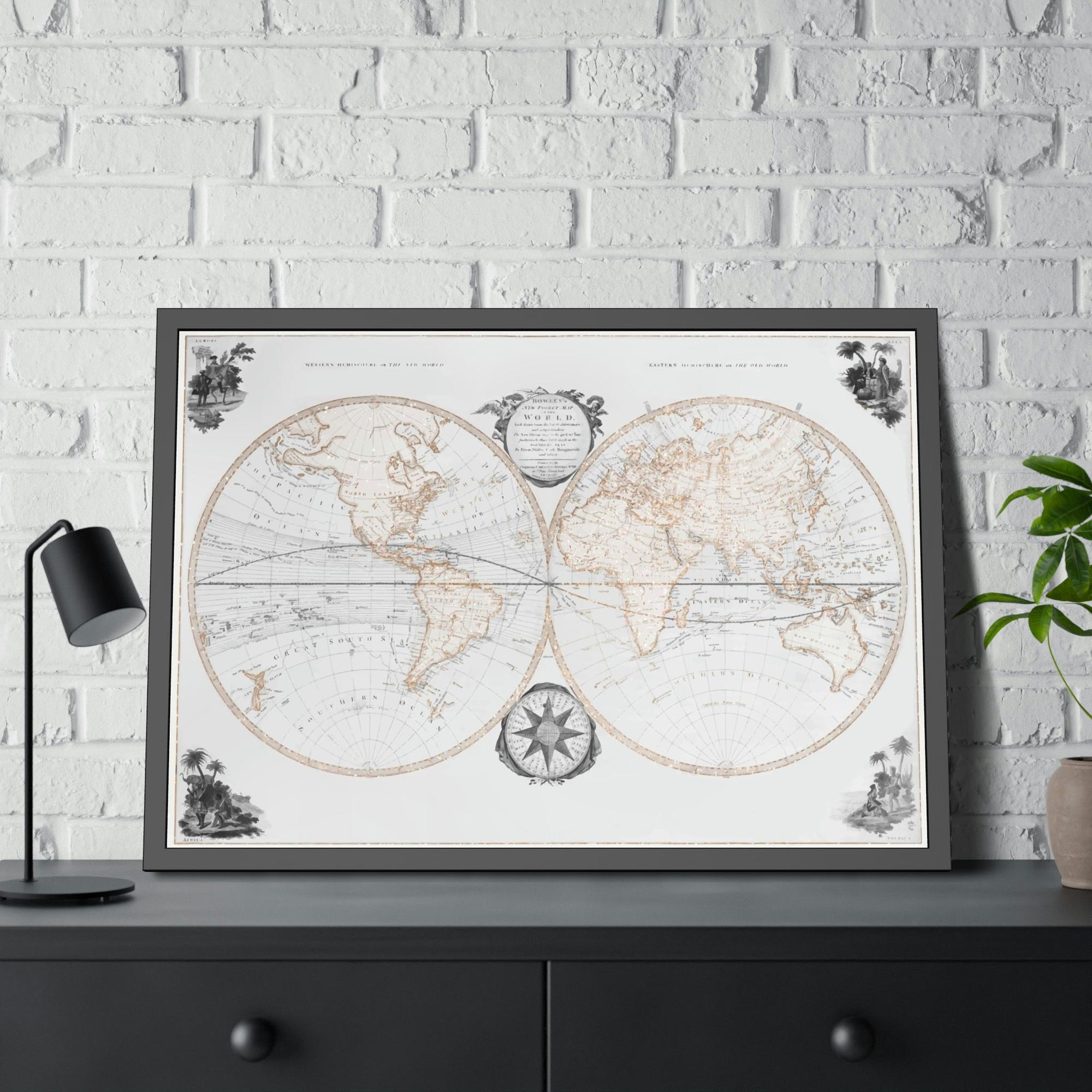 Vintage Maps Classic Cartography: A Painting of Vintage Maps as an Art Form