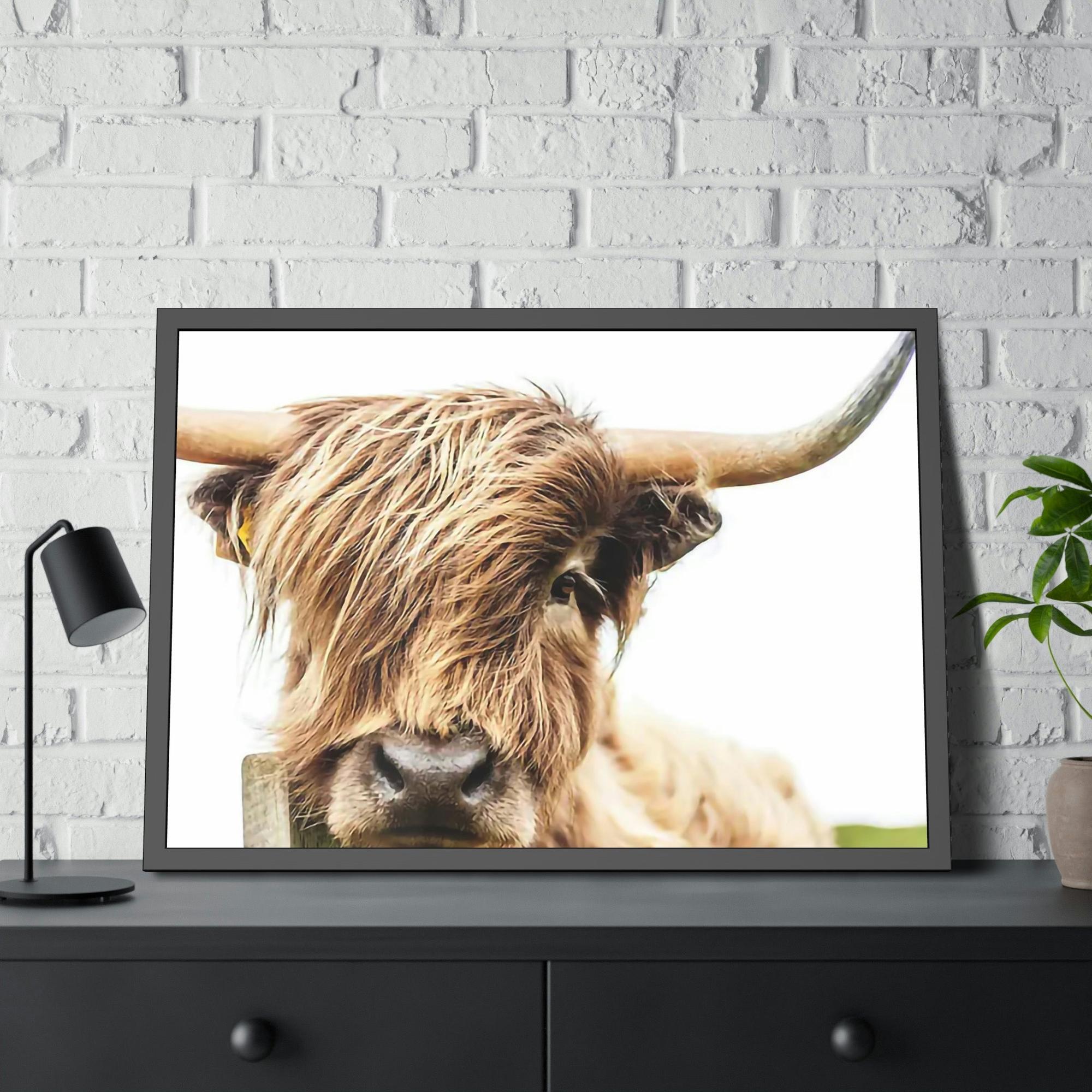 Highland Cow Highland Cow Canvas Wall Art | Mellow Highland Cow | Canvas Art — Pixoram