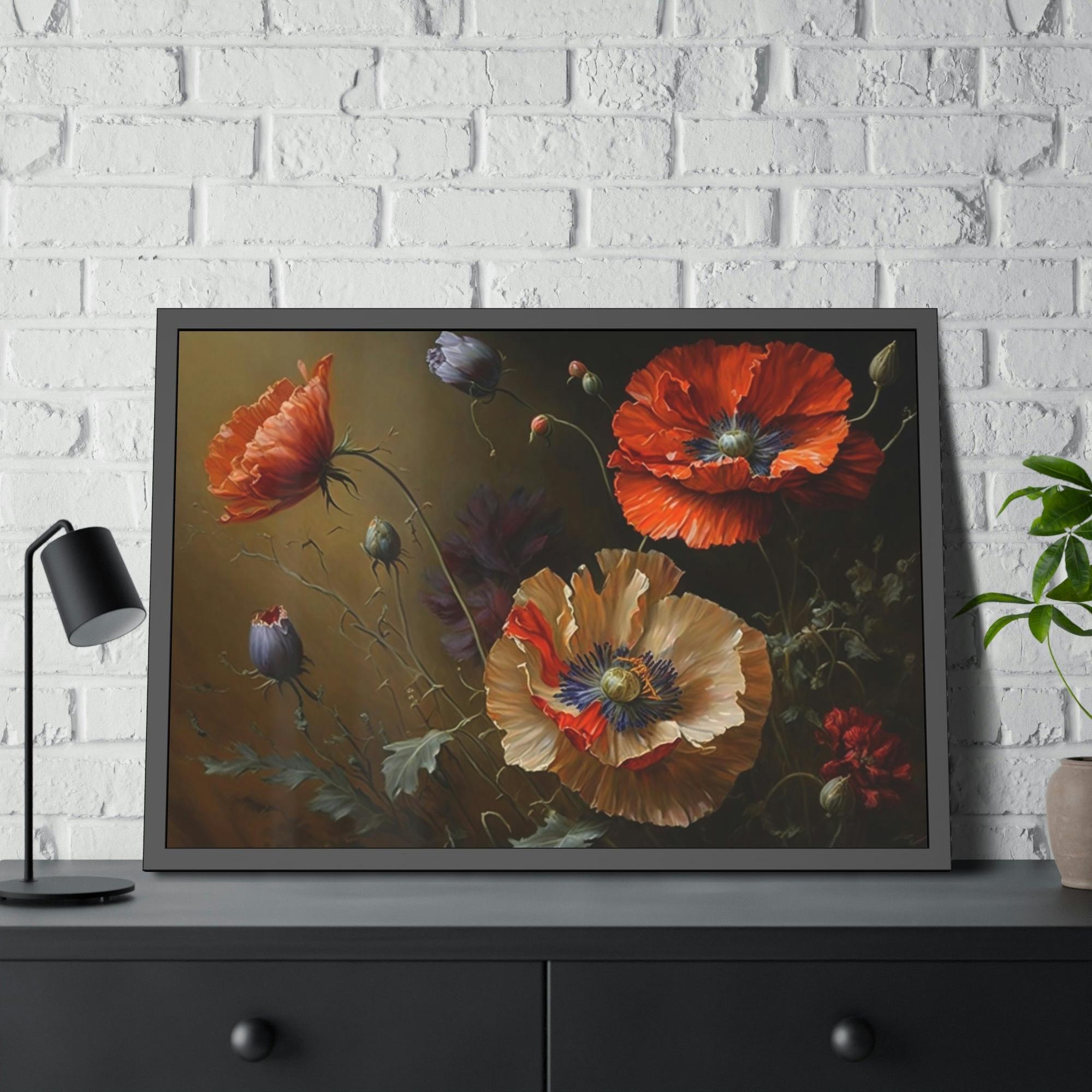 Poppies Nature's Artistry: A Painting of Poppies as a Masterpiece of Nature