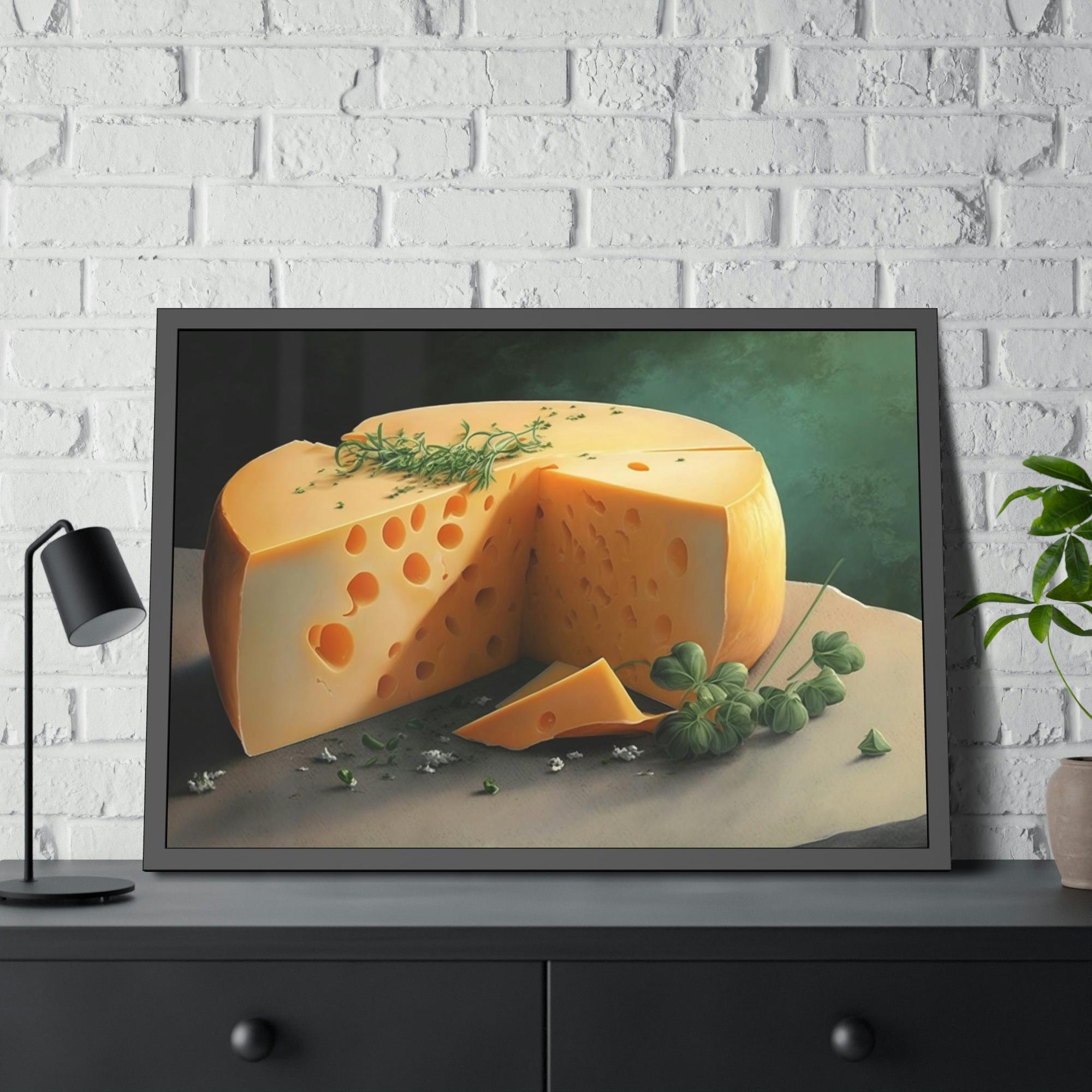 Cheese Artisanal Cheese: High-Quality Canvas Prints of Handcrafted Cheeses