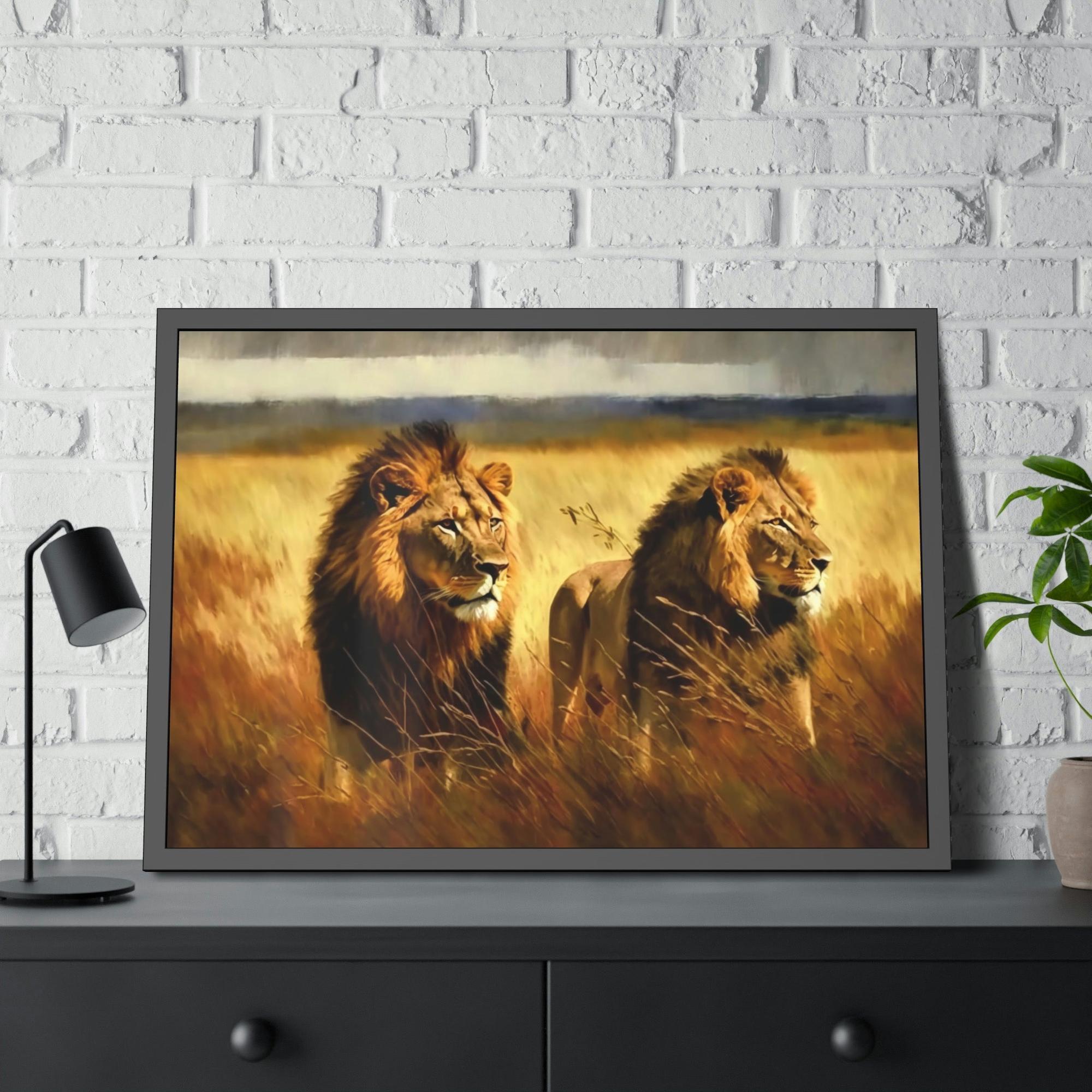 Lions King of Beasts: A Painting of Lions