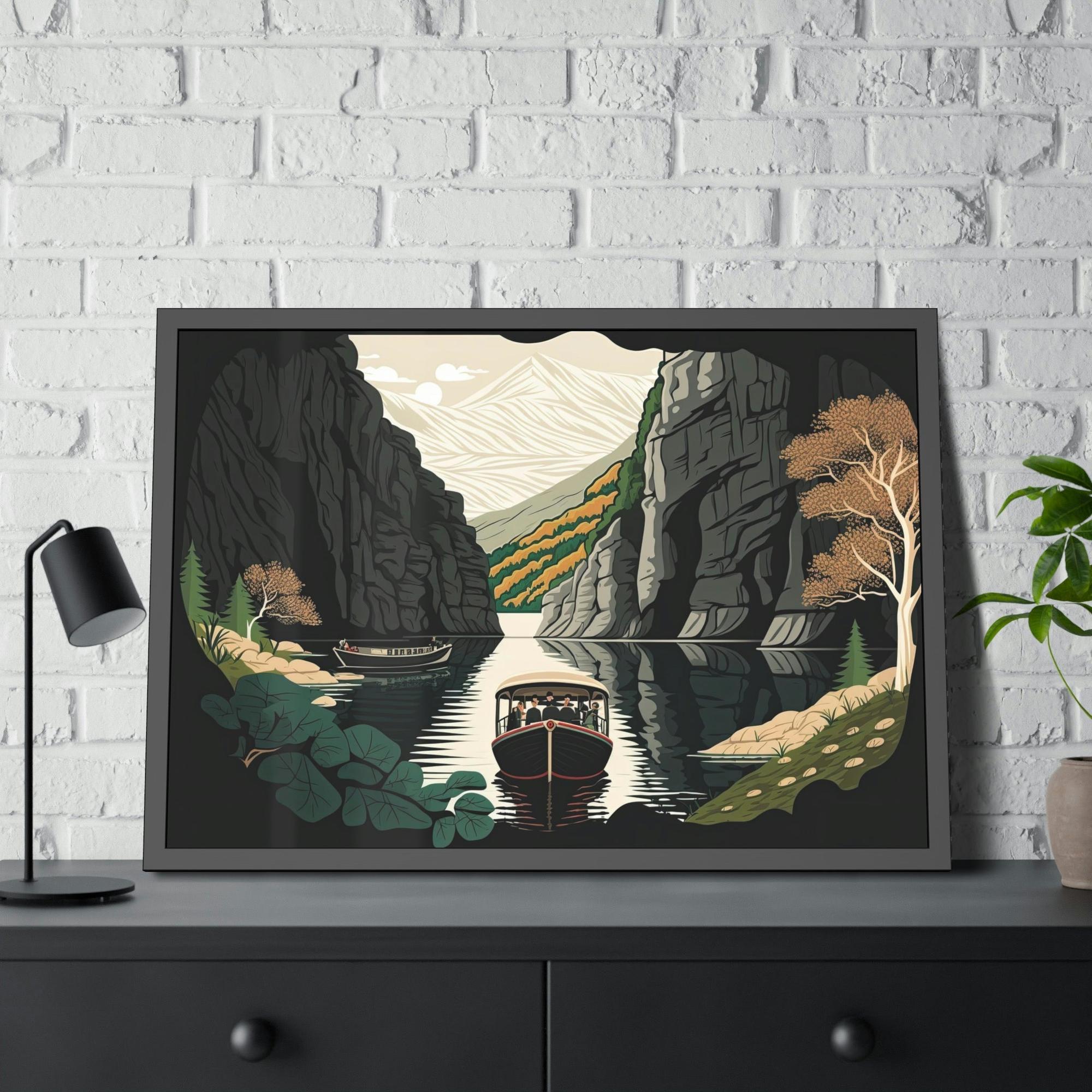 Lakes And Rivers Dancing Waters: Artful Canvas and Poster Print of Lakes and Rivers