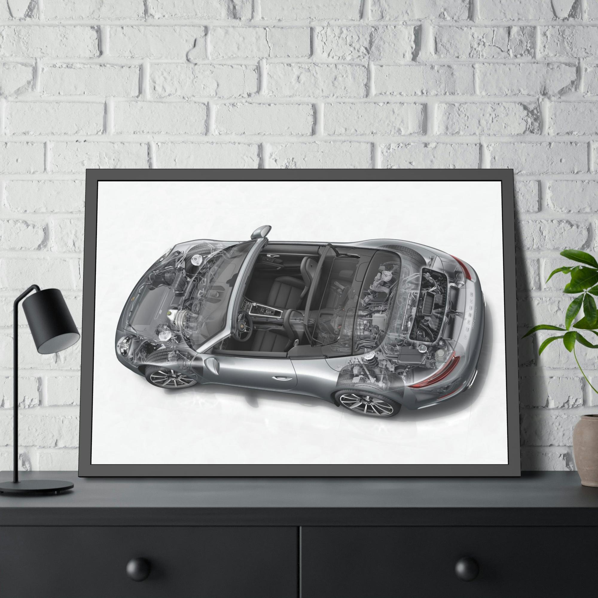 Porsche Porsche's Roaring Legacy: A Canvas Print Capturing the Iconic Sports Car