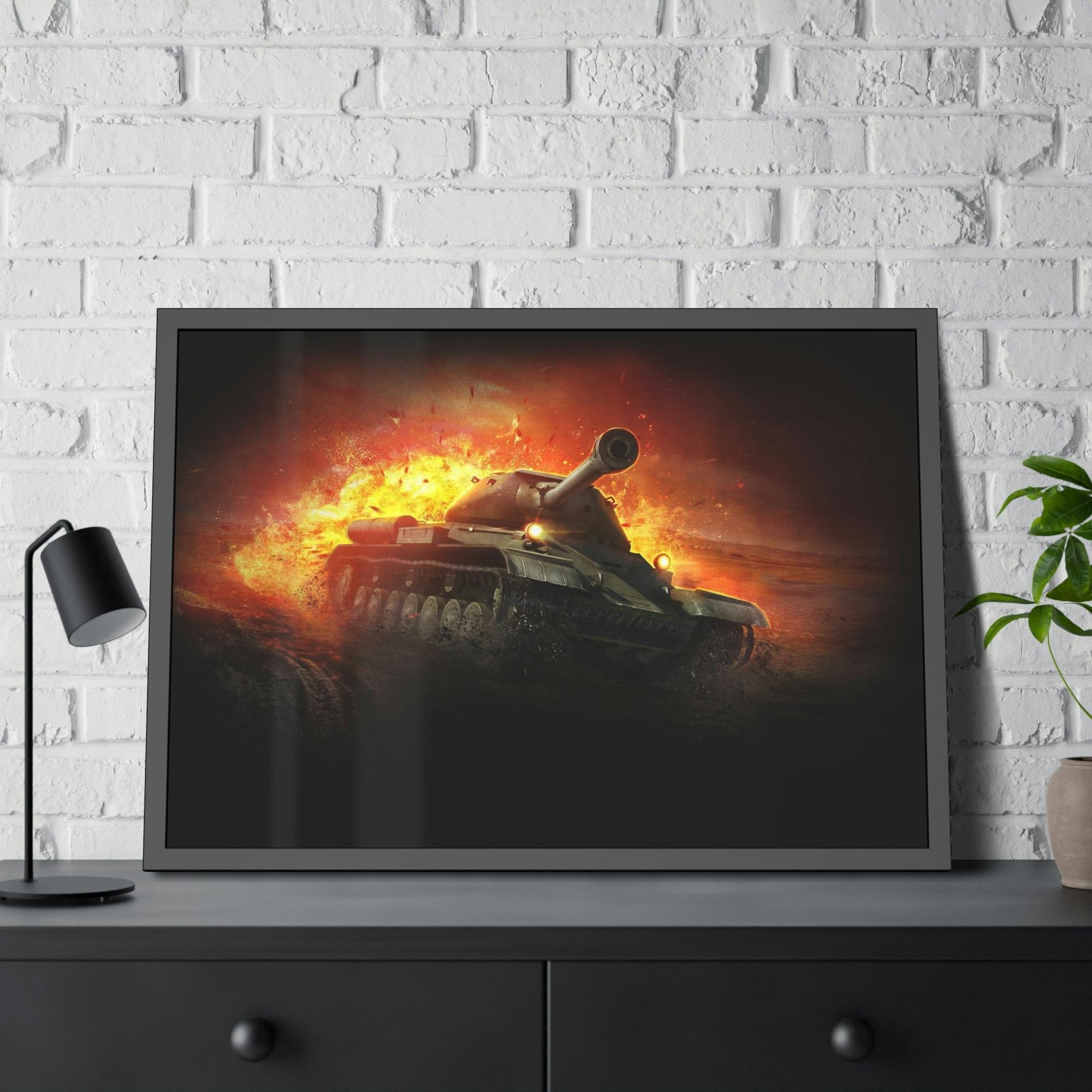 World Of Tanks Legendary Battles: Framed Poster Celebrating World of Tanks Heroes