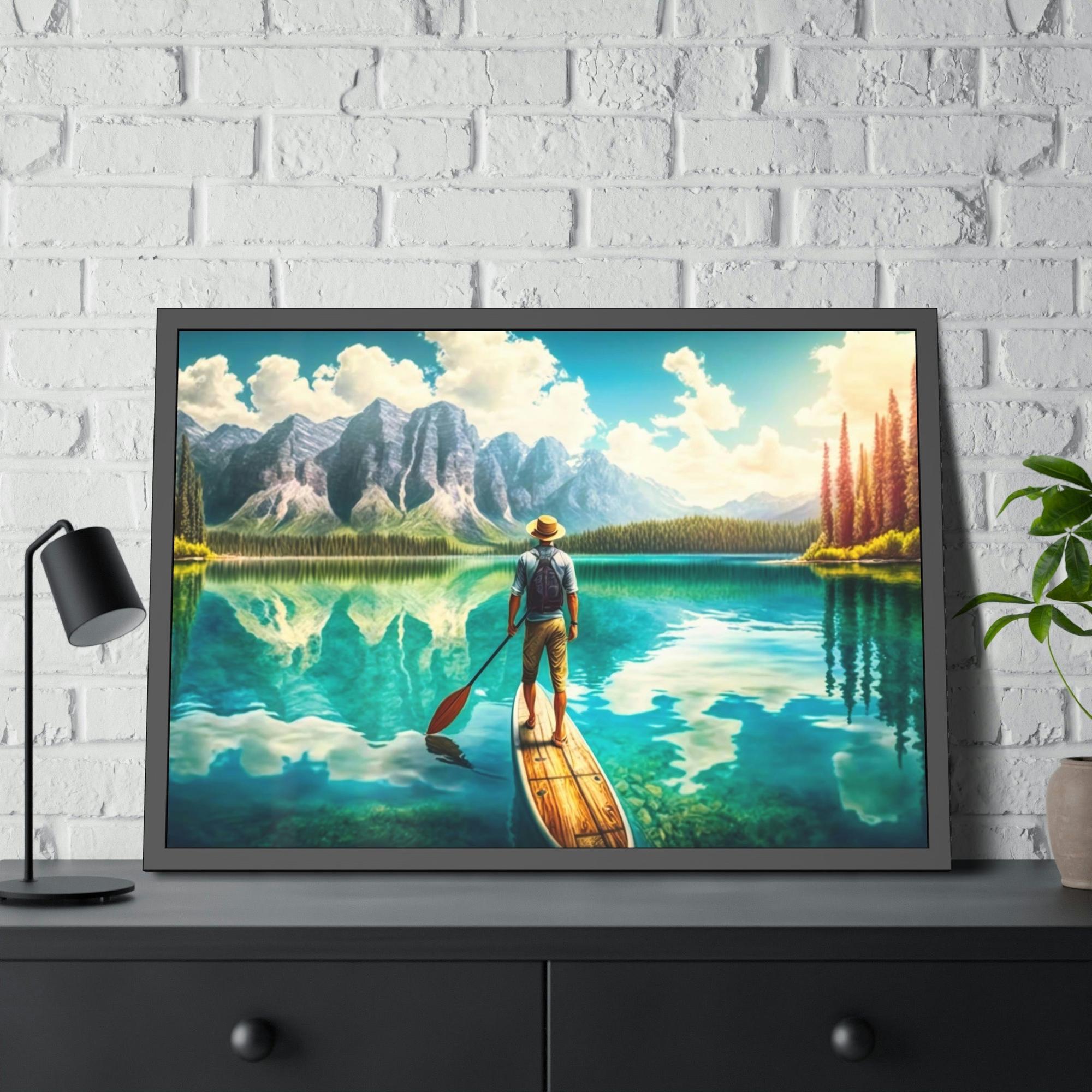 Lakes And Rivers Scenic Riverscape: Wall Art of a Stunning River Landscape on Canvas