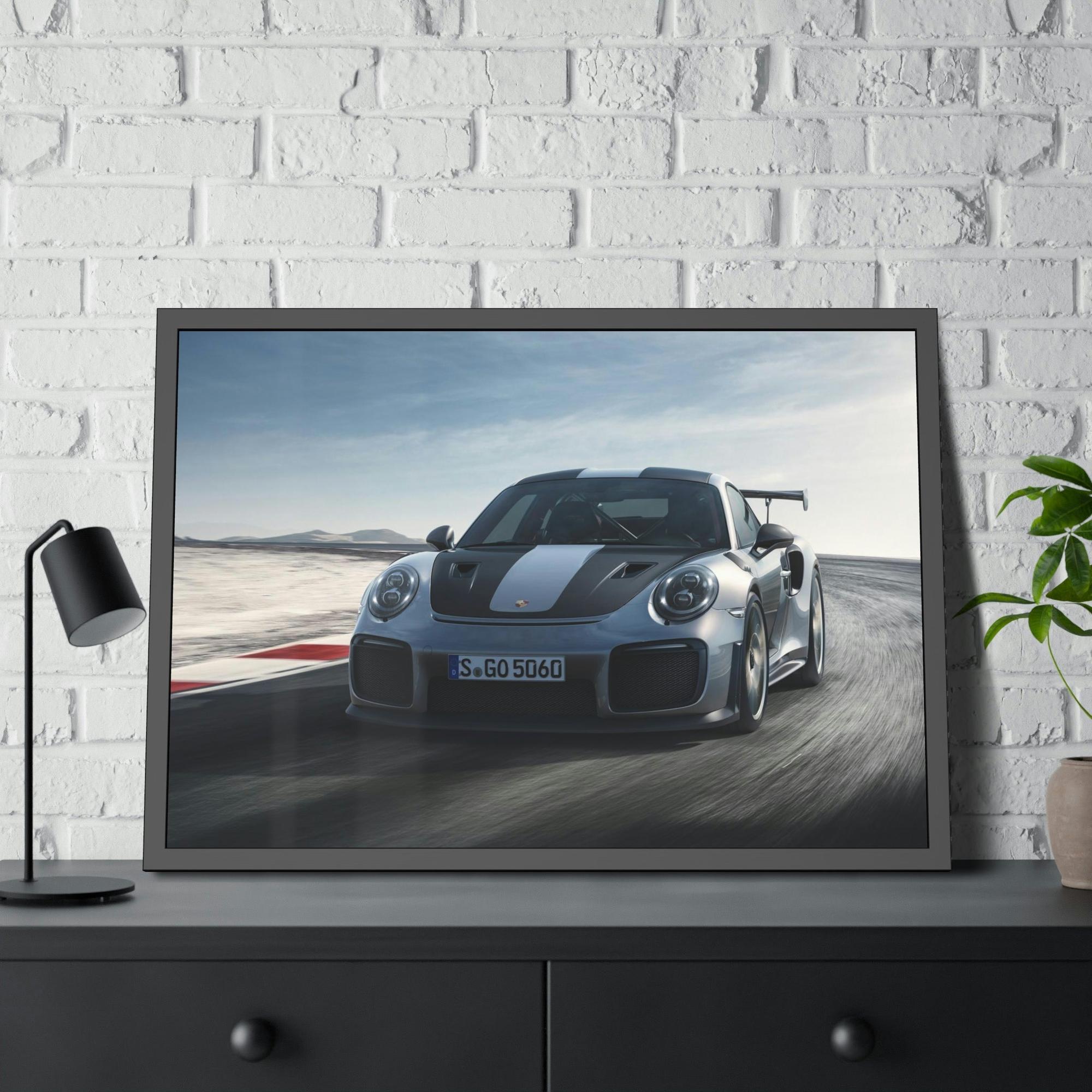 Porsche Revving Up: Canvas Wall Art Print of a Porsche at Top Speed