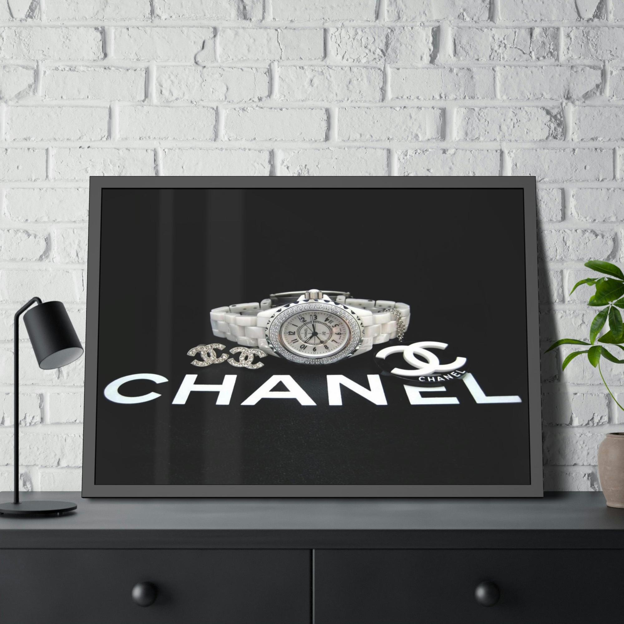 Chanel Classy and Chic: Chanel-Inspired Wall Art on Natural Canvas