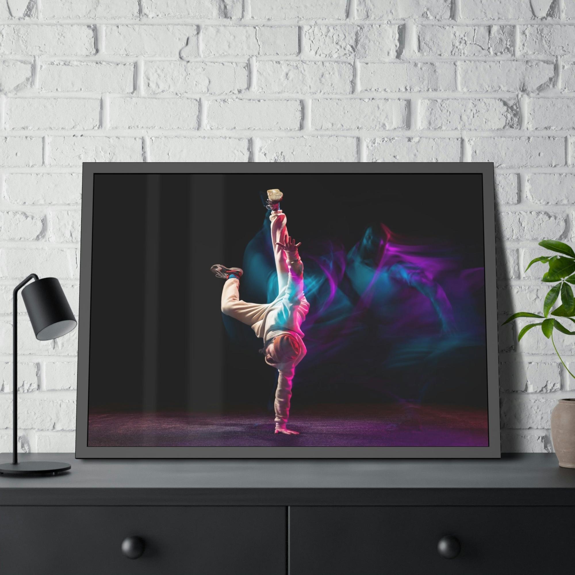 Dance Art of Movement: Natural Canvas and Framed Poster of Dance Choreography