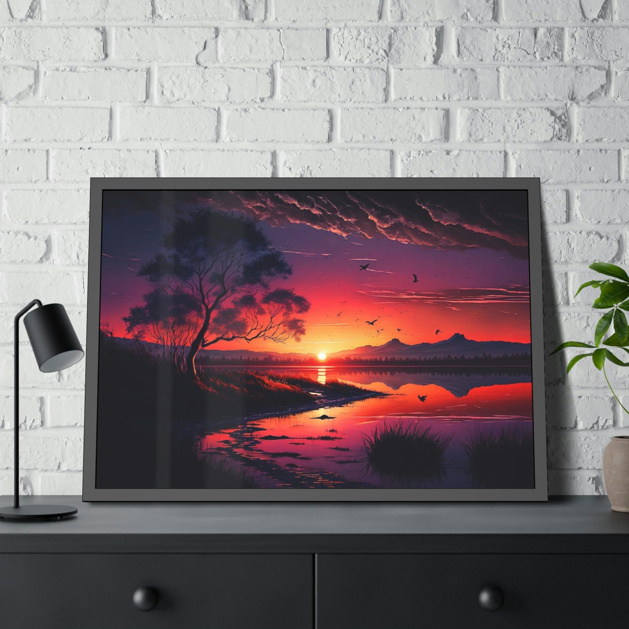 Lakes And Rivers River's Edge: Natural Canvas Wall Art of a Picturesque Riverbank