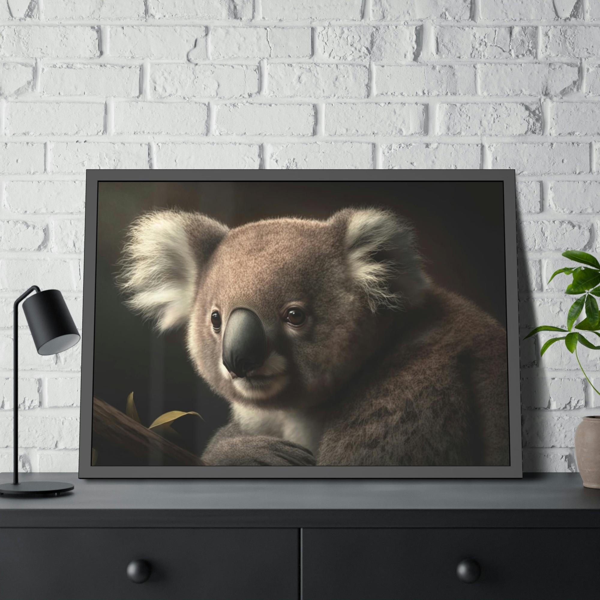 Koalas A Koala's Paradise: A Scenic Painting on Canvas