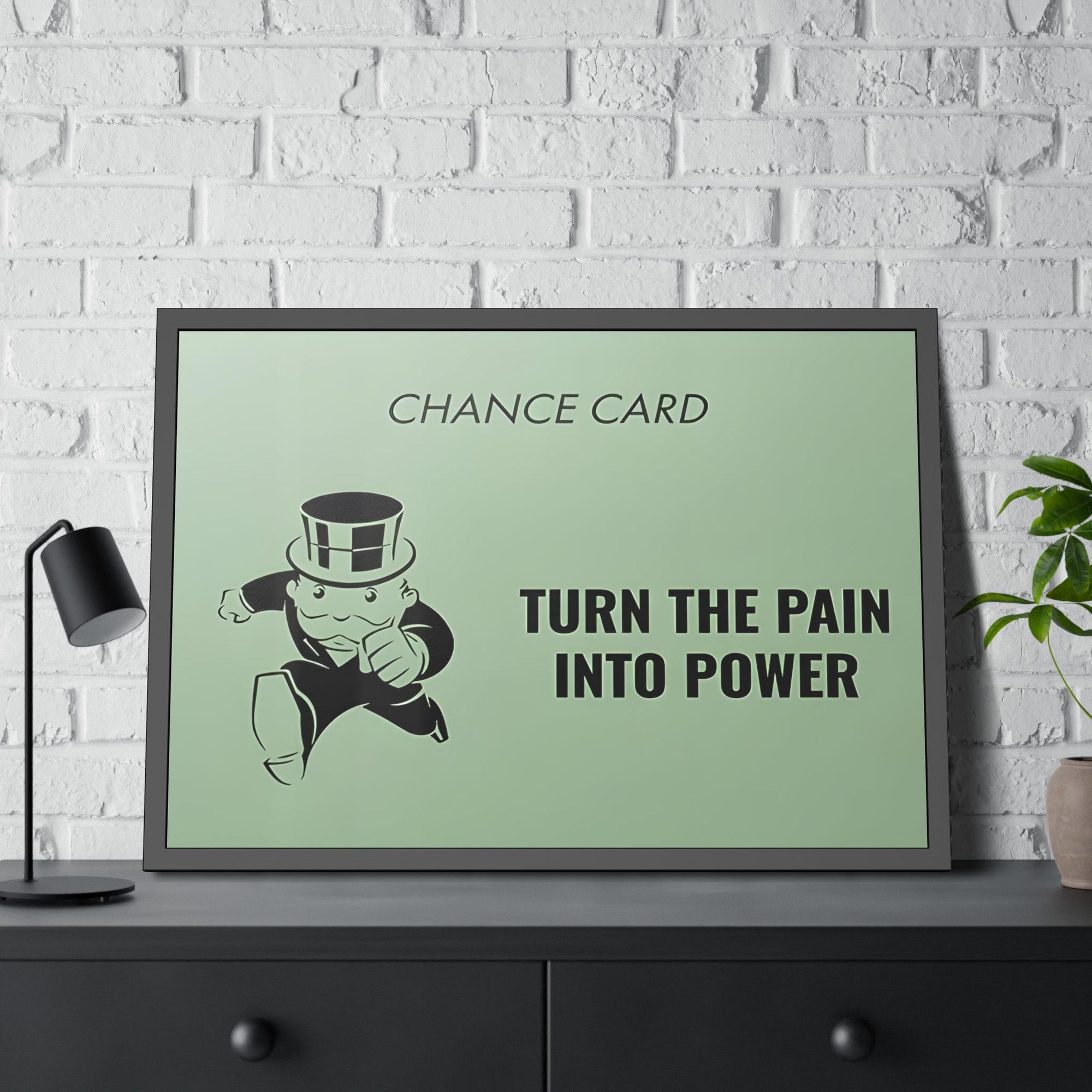 Monopoly & Motivation Monopoly's Motivation : Artistic Print on Framed Canvas & Poster