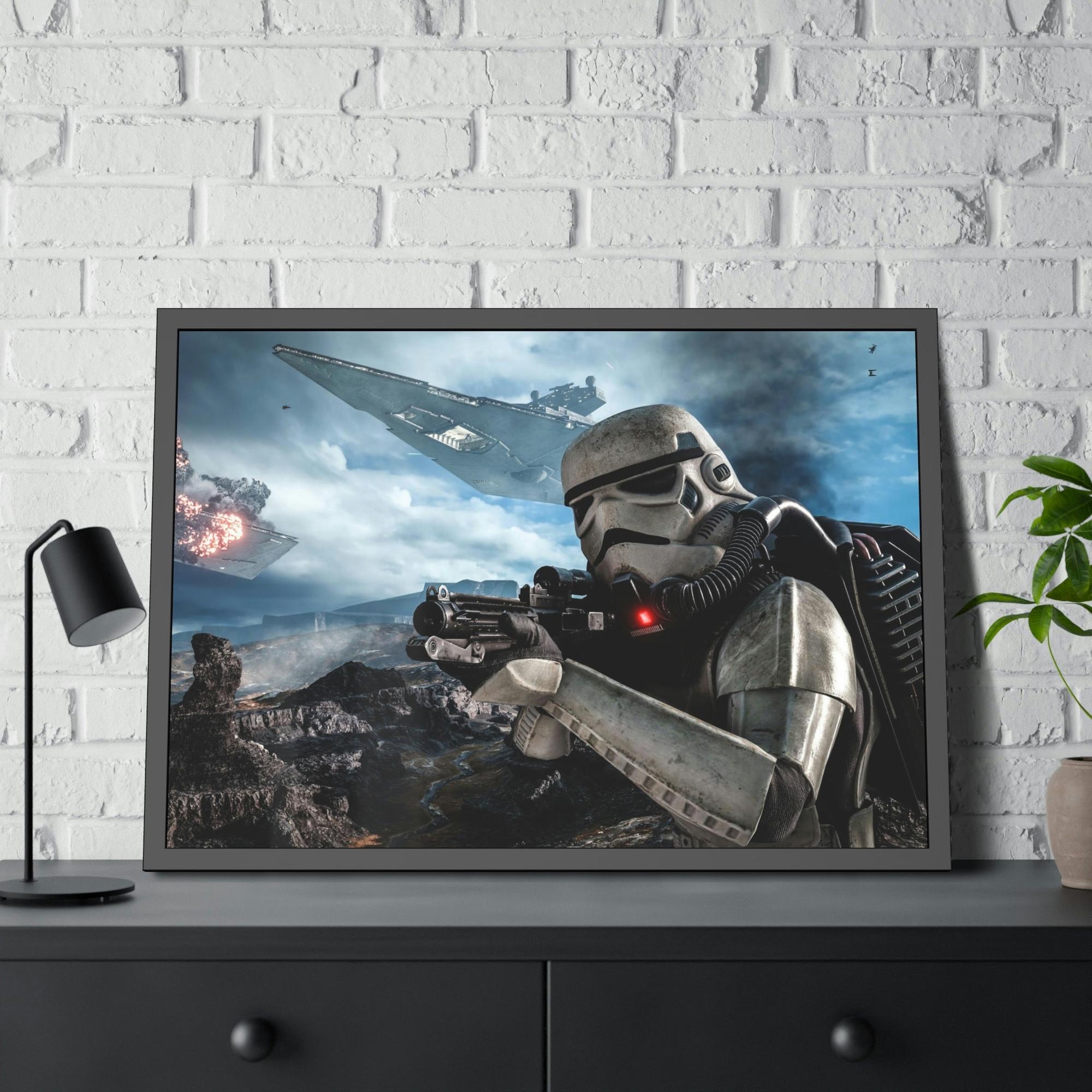 Star Wars Journey through the Stars: Natural Canvas Print of Star Wars Adventure