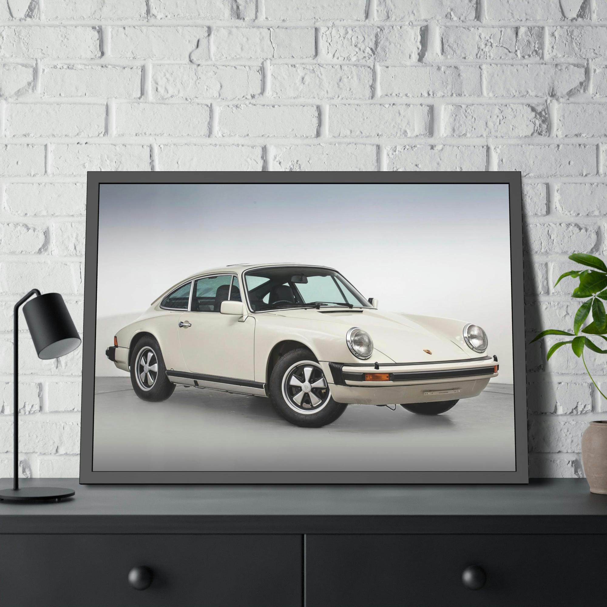 Porsche Classic Porsche Beauty: Framed Canvas Art for Car Collectors