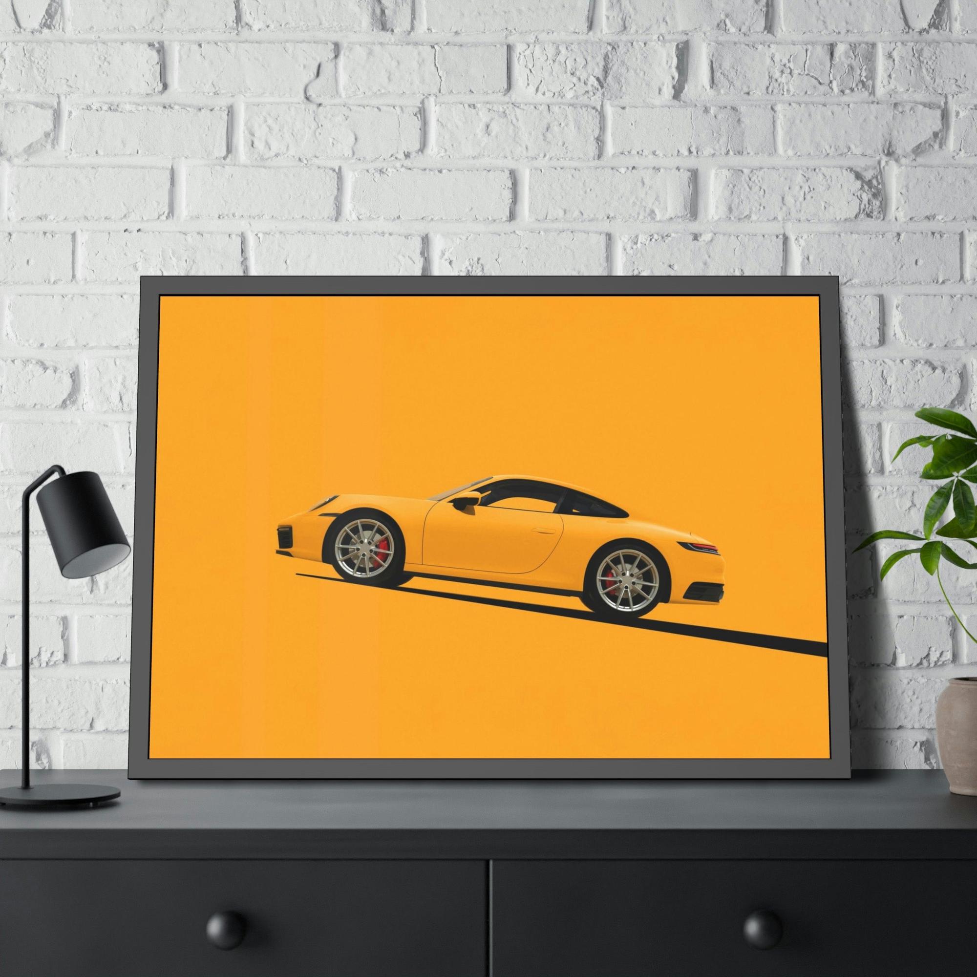 Porsche Artistic Porsche: Natural Canvas & Poster Print of a Unique Design