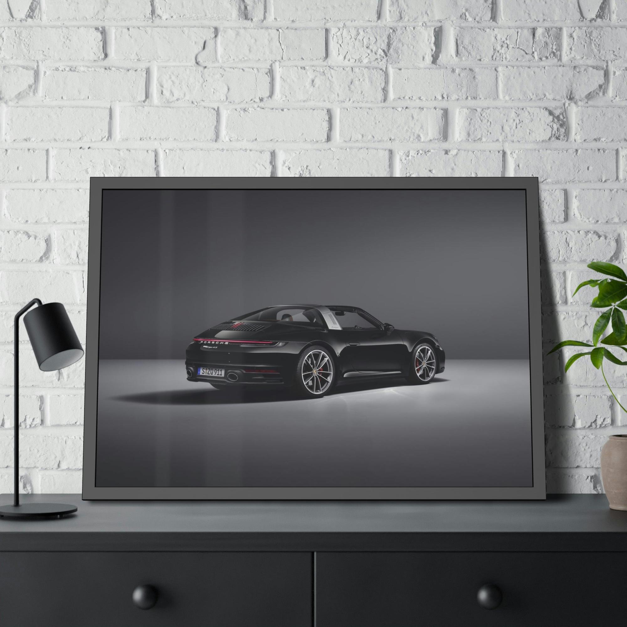 Porsche Porsche's Power and Beauty: A Natural Canvas & Poster Print for Car Aficionados