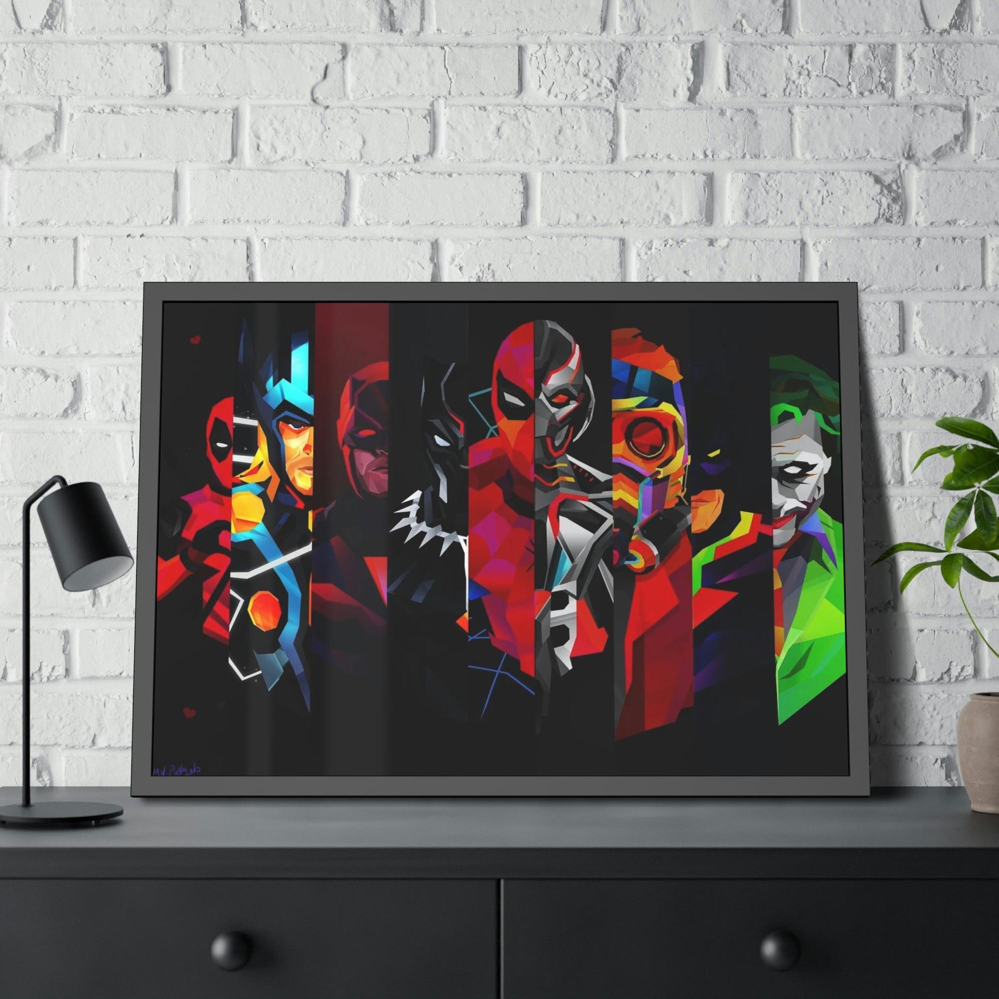 Marvel The Art of Marvel: High-Quality Print on Framed Canvas for Your Home