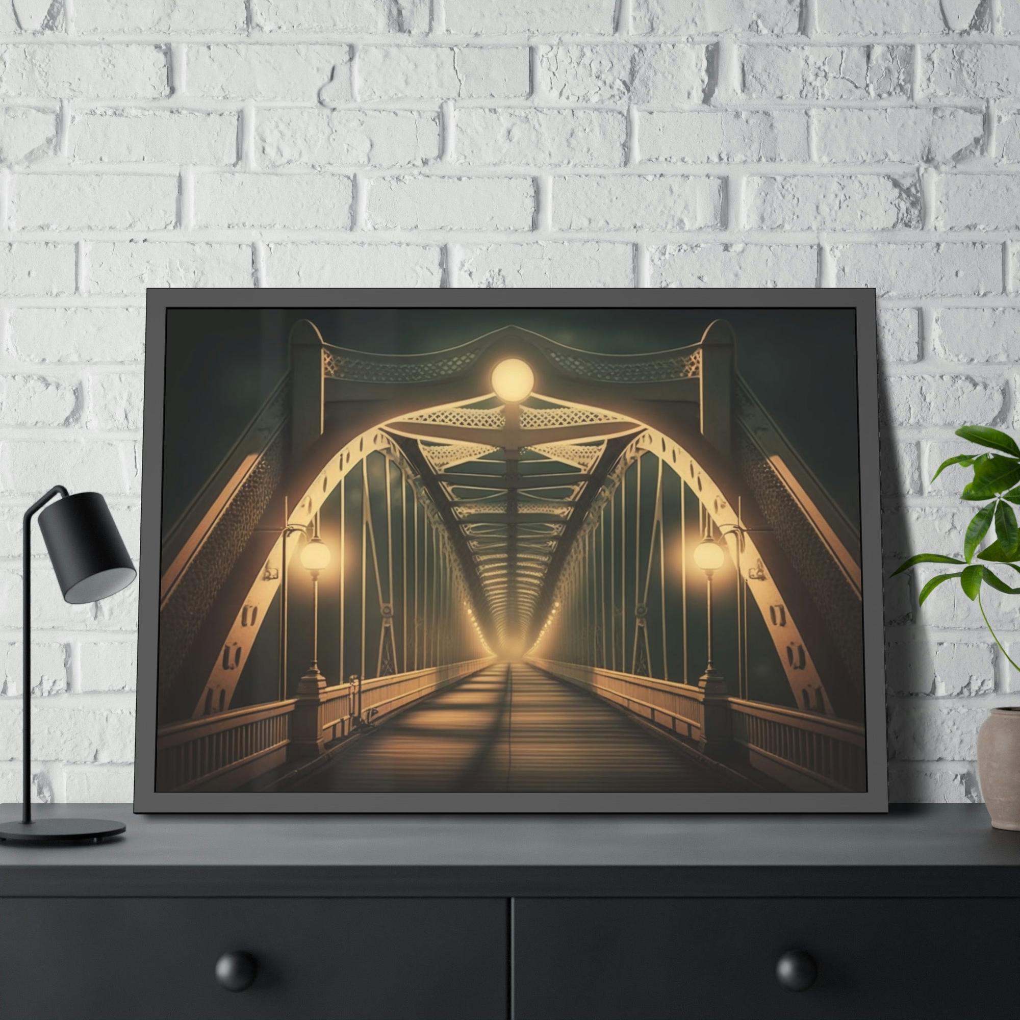 Bridge Suspension Bridge Charm: Canvas and Framed Prints for Home or Office