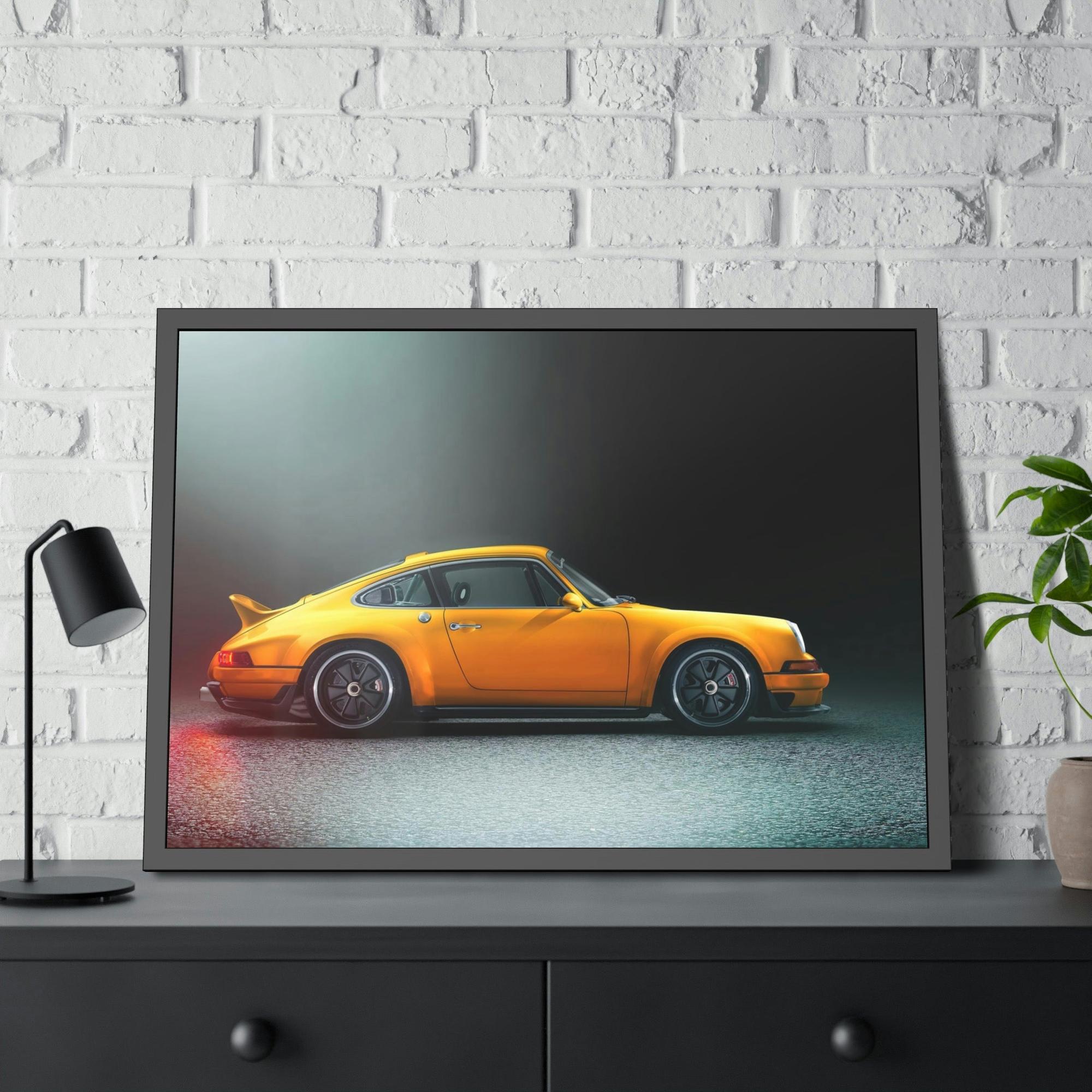 Porsche The Porsche Lifestyle: A Framed Poster of the Iconic Sports Car Brand