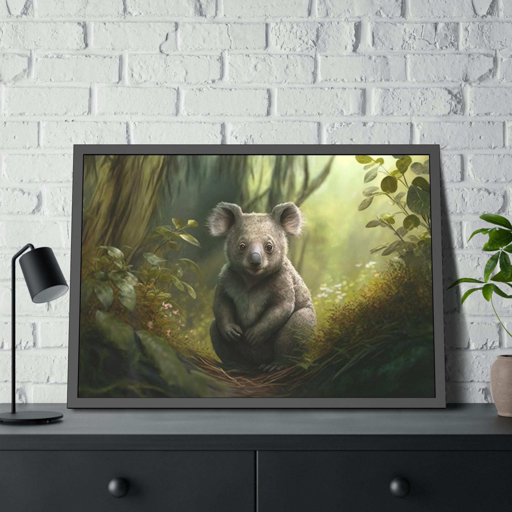 Koalas Among the Eucalyptus Trees: A Koala Painting on Canvas
