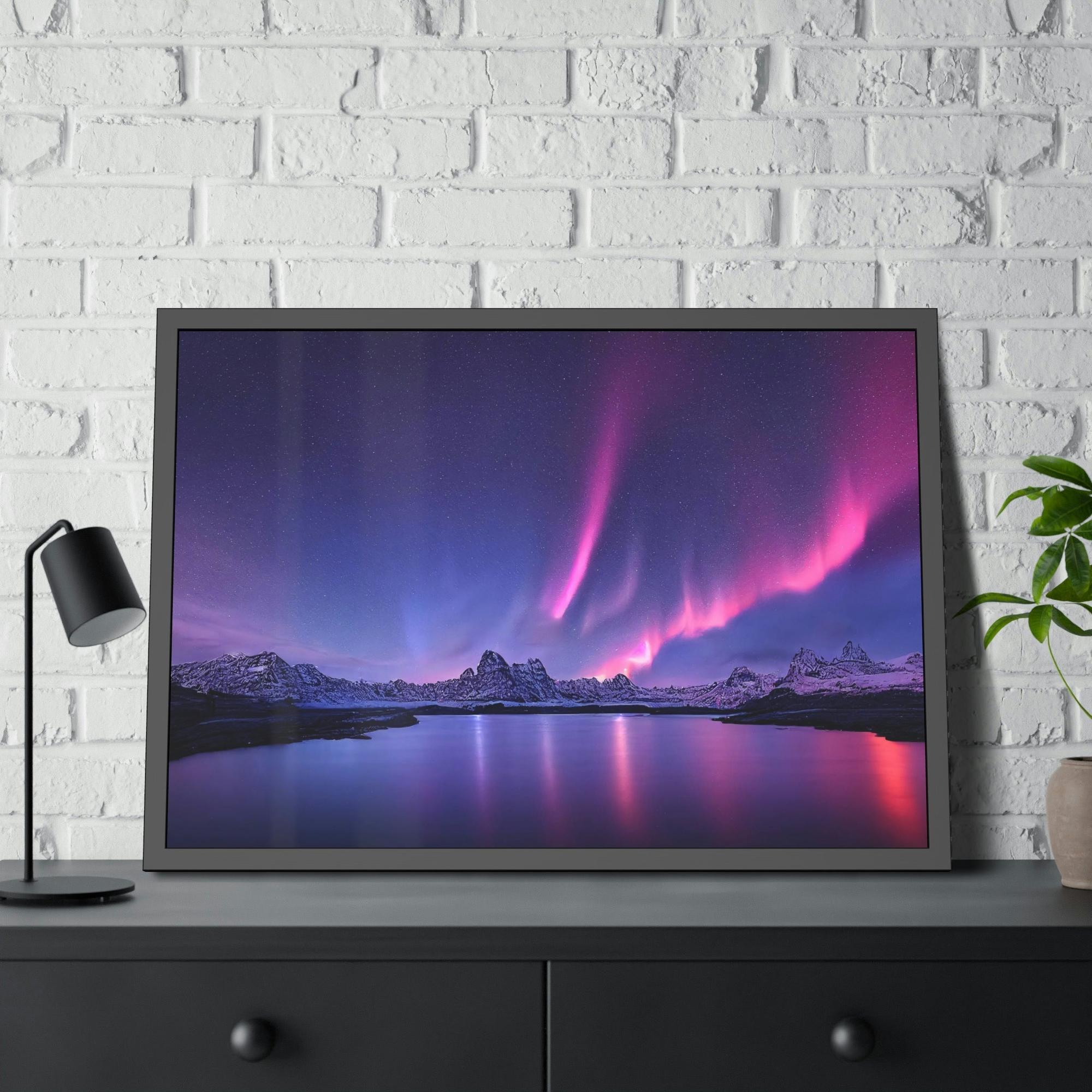 Aurora Borealis Majestic Aurora Borealis: A Celestial Spectacle on Canvas