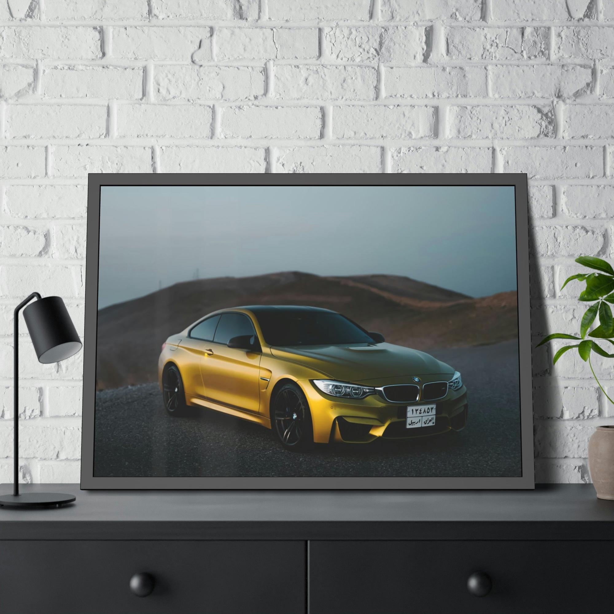 Bmw BMW's Engineering Excellence: Striking Wall Art on Natural Canvas & Poster