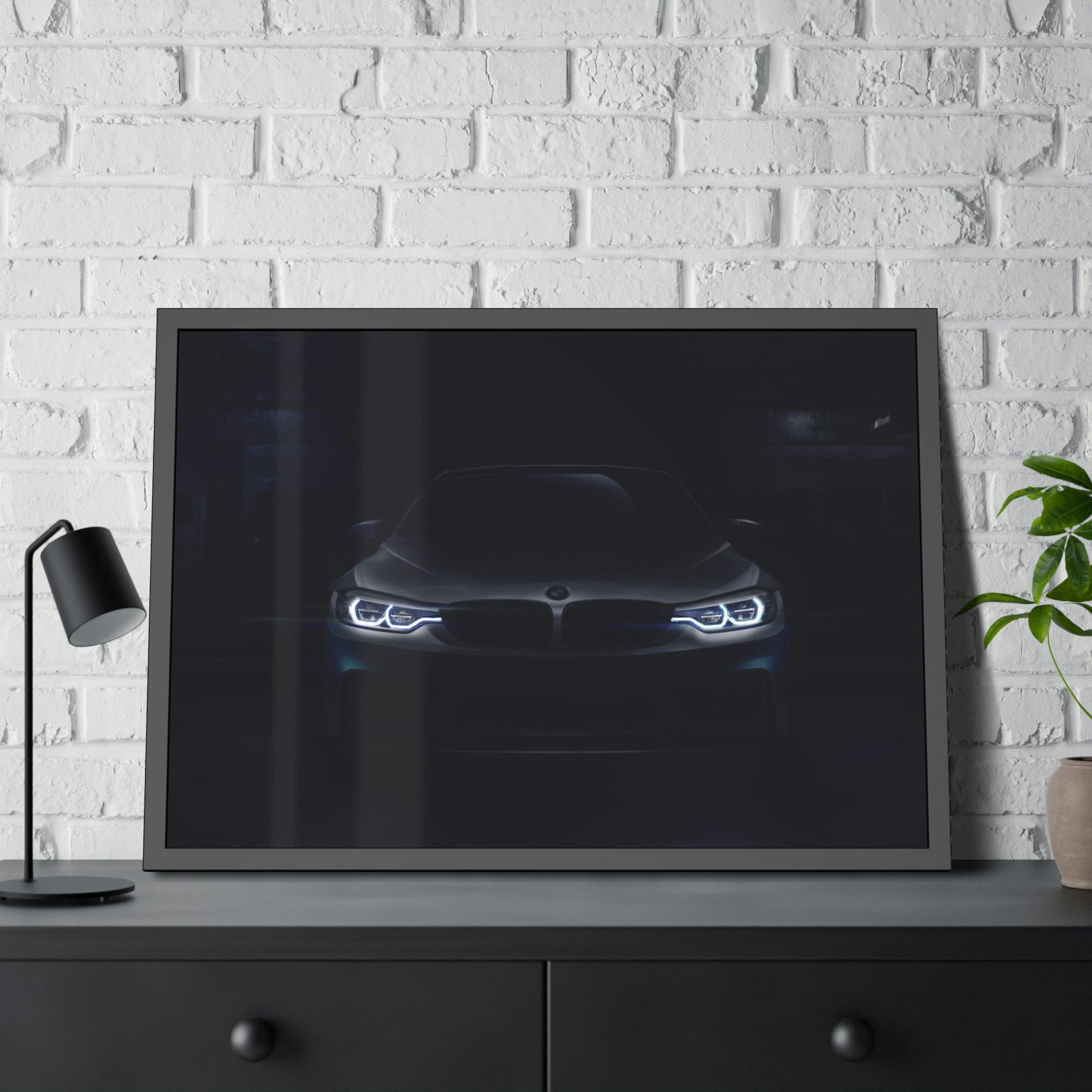 Bmw The Iconic BMW: Beautiful Print on Framed Canvas & Poster