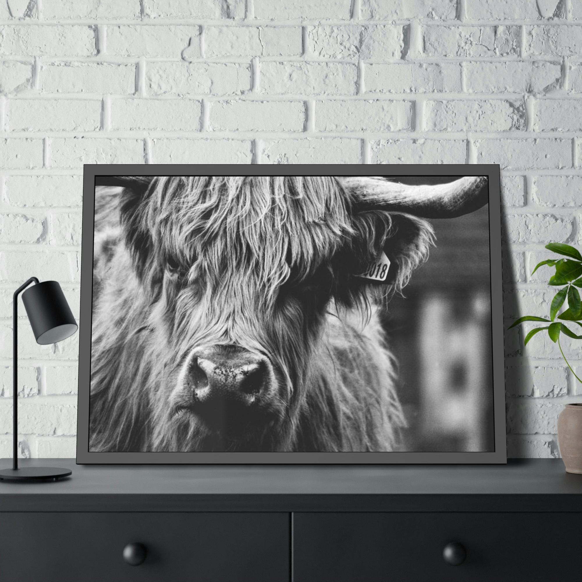 Highland Cow Rustic Highland Cow: Vintage Wall Art