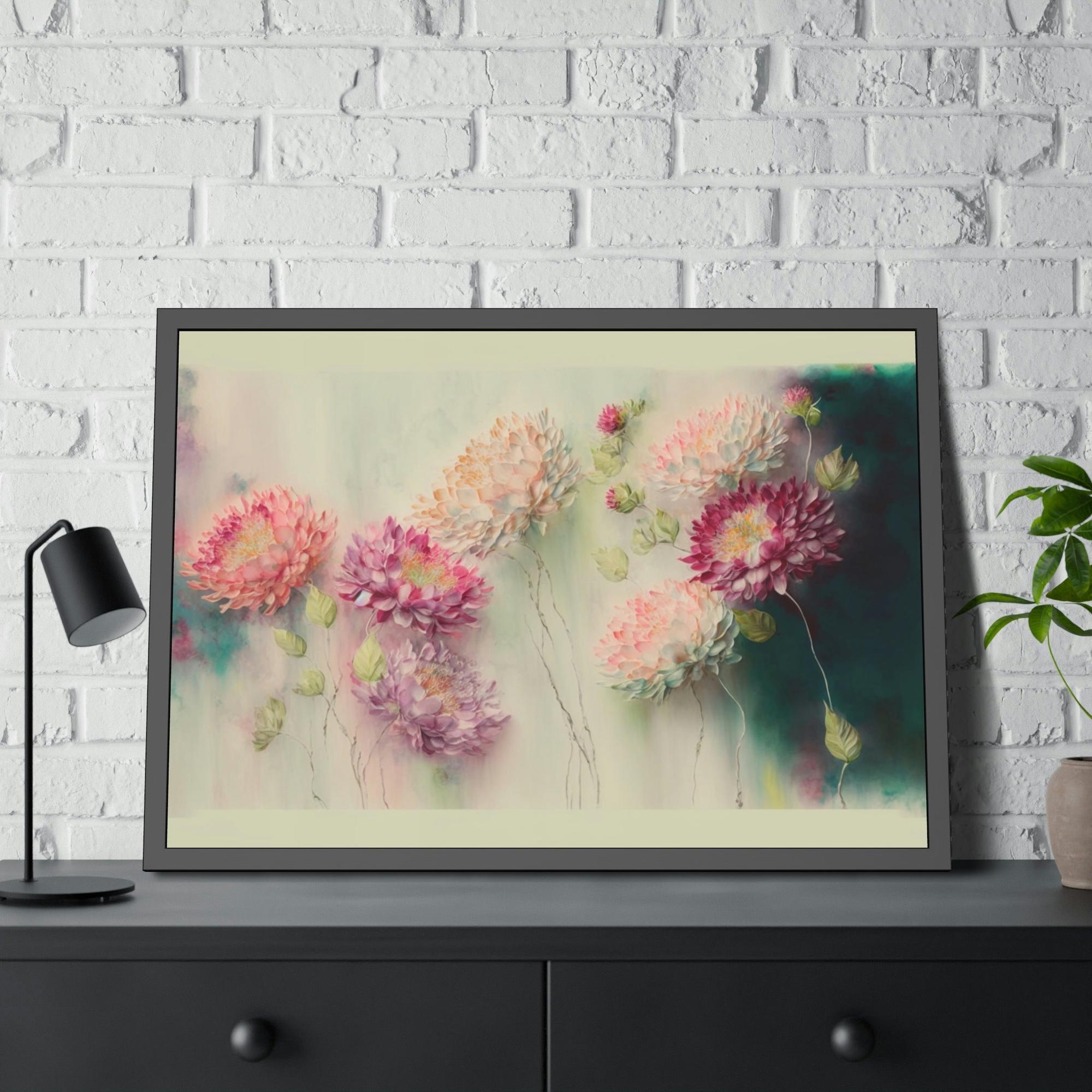 Abstract Flower Natural Canvas & Poster Print of Abstract Petals: Floral Wall Decor
