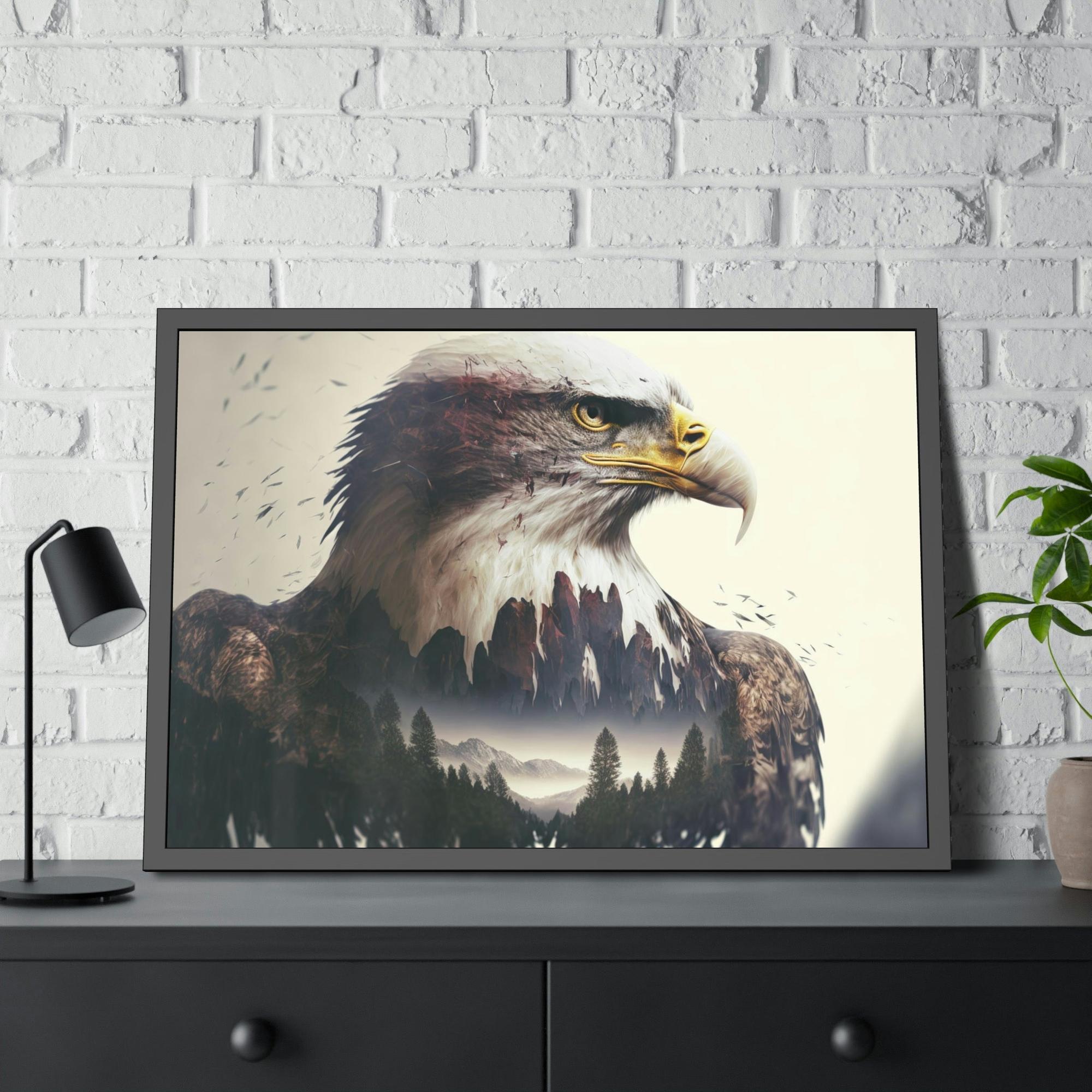 Eagles Eagle's Grace Unveiled: Poster & Canvas Exuding Majestic Beauty