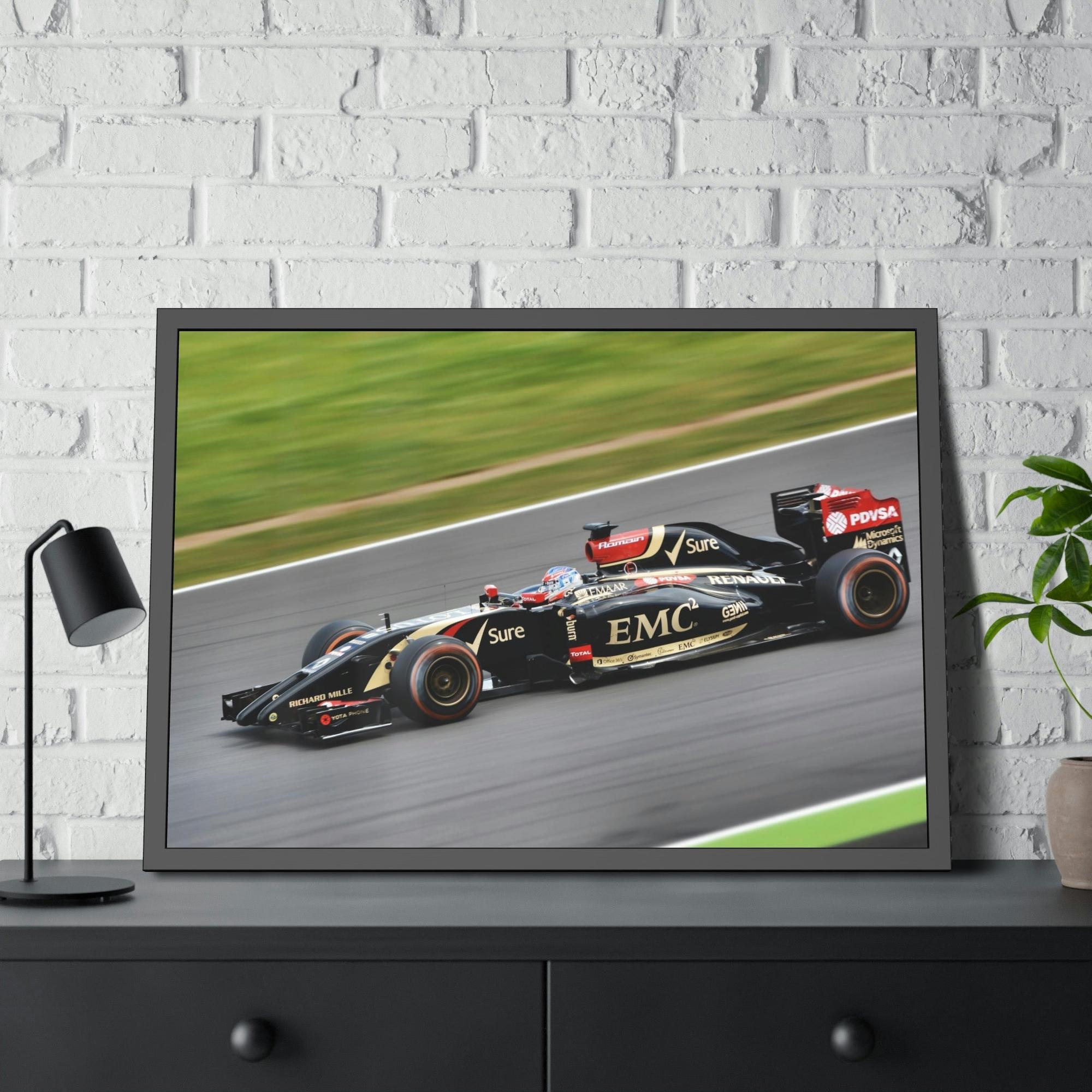 F1 The Finish Line: F1 Art Print on Natural Canvas & Poster