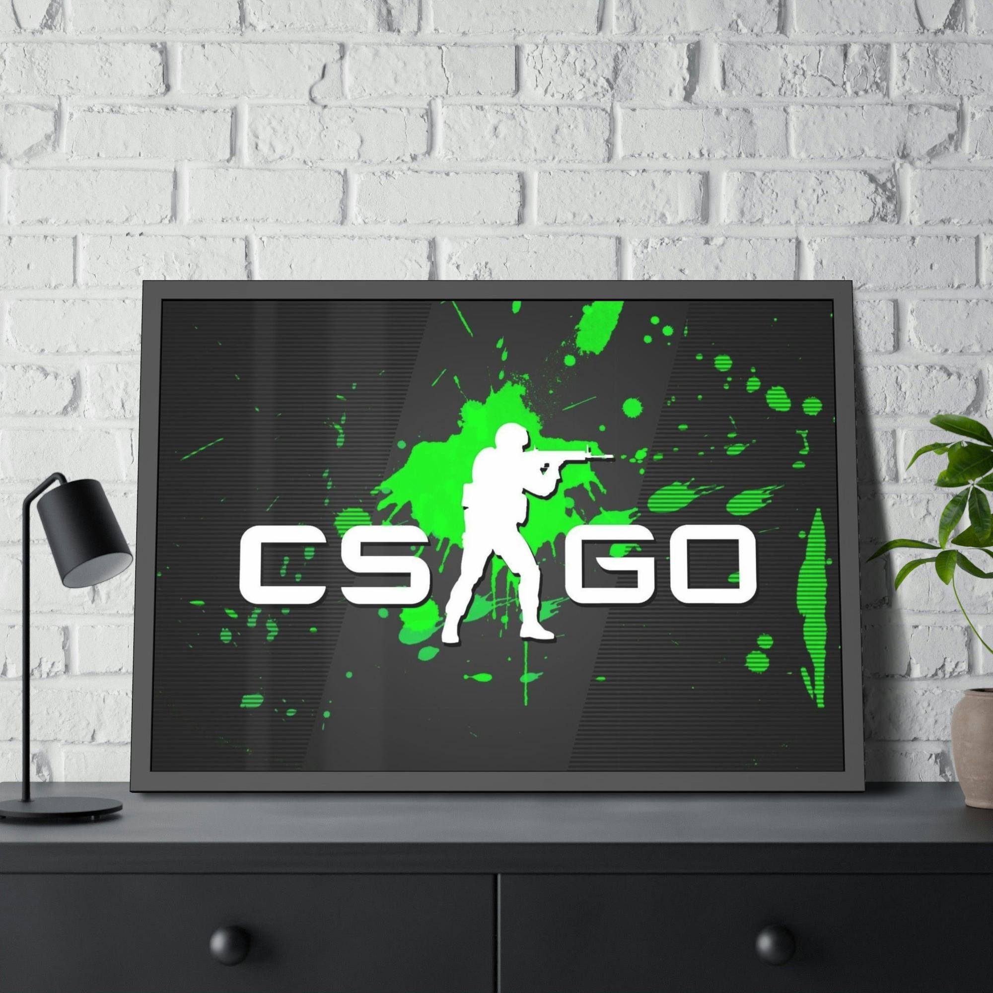 Counter Strike Counter Strike: Dynamic Gaming Art on Natural Canvas & Poster