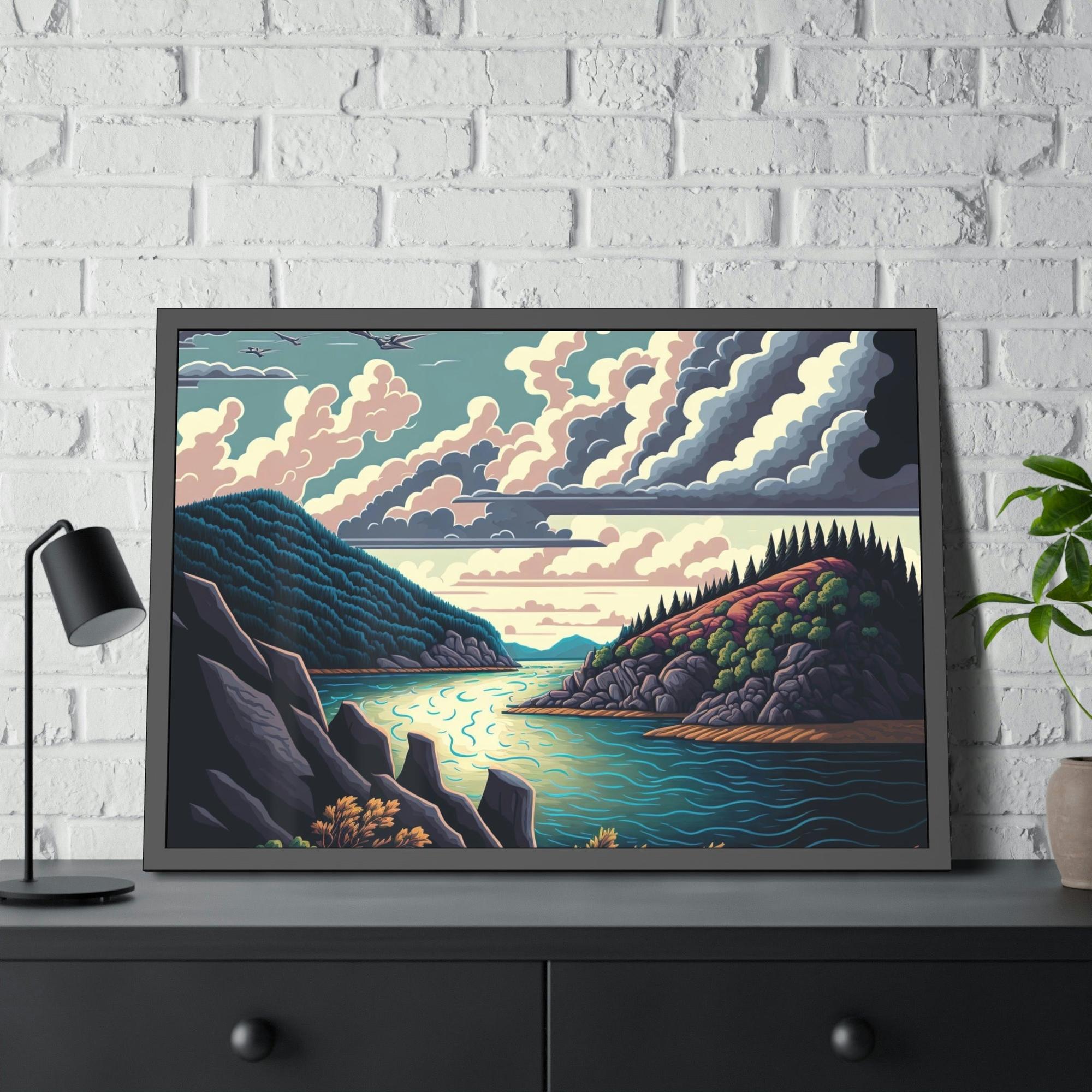 Lakes And Rivers Reflections of Nature: Wall Art on Canvas Featuring Lakes and Rivers
