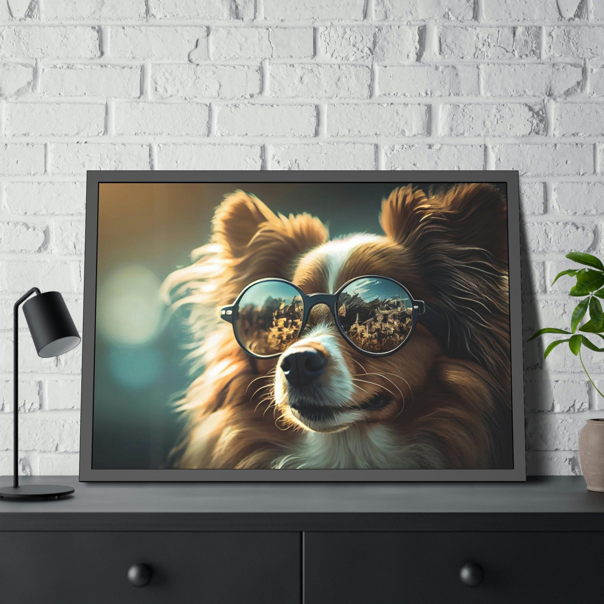 Dogs Canine Curiosity: Natural Canvas Wall Art of Dogs Exploring the World