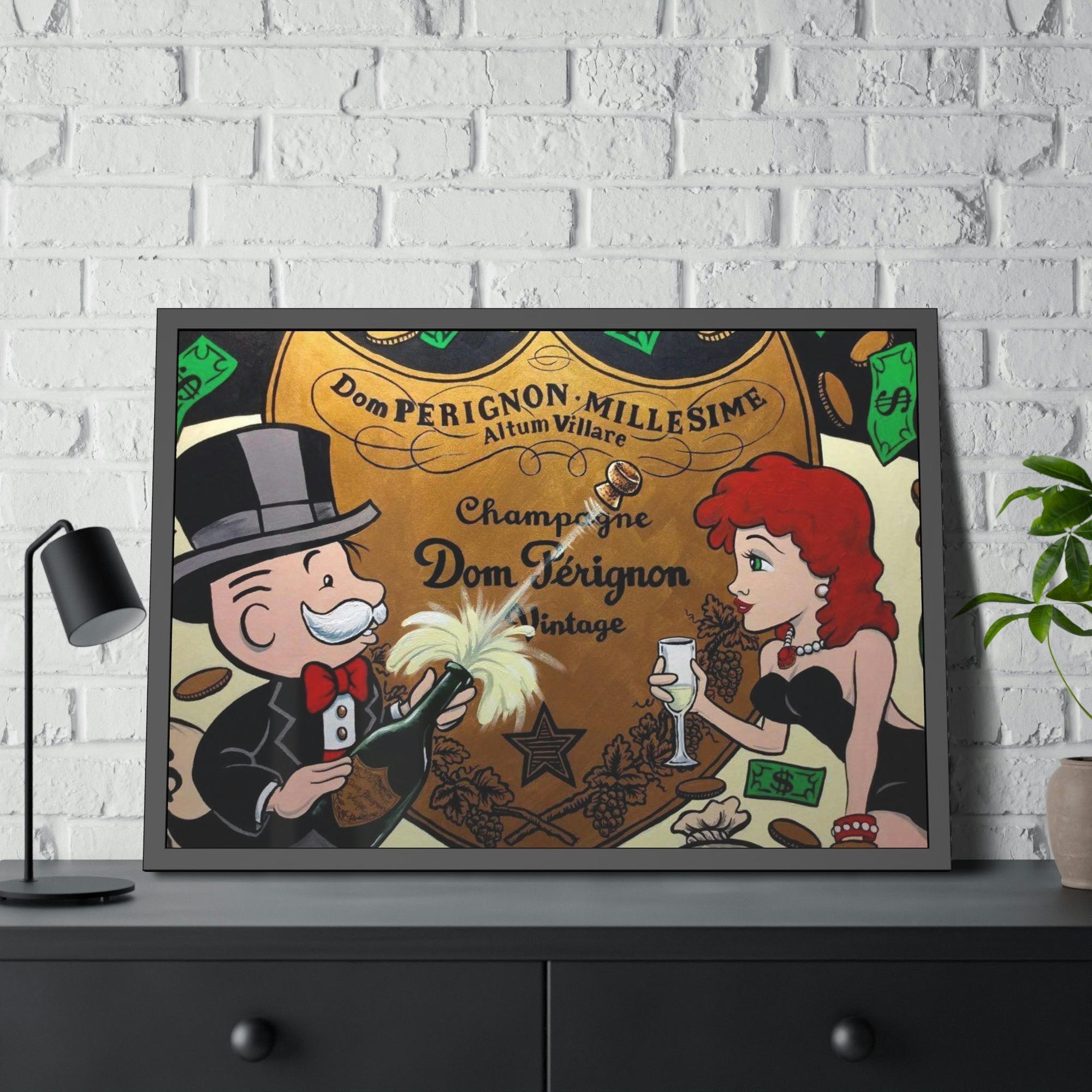 Monopoly & Motivation Alec Monopoly Art: Stunning Framed Canvas Print for Art Collectors