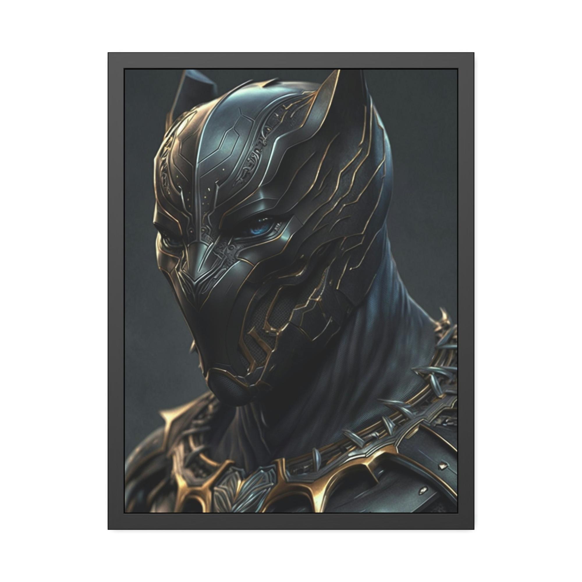 Black Panther Panther Power: Poster and Print on Canvas with Dynamic Black Panther Art