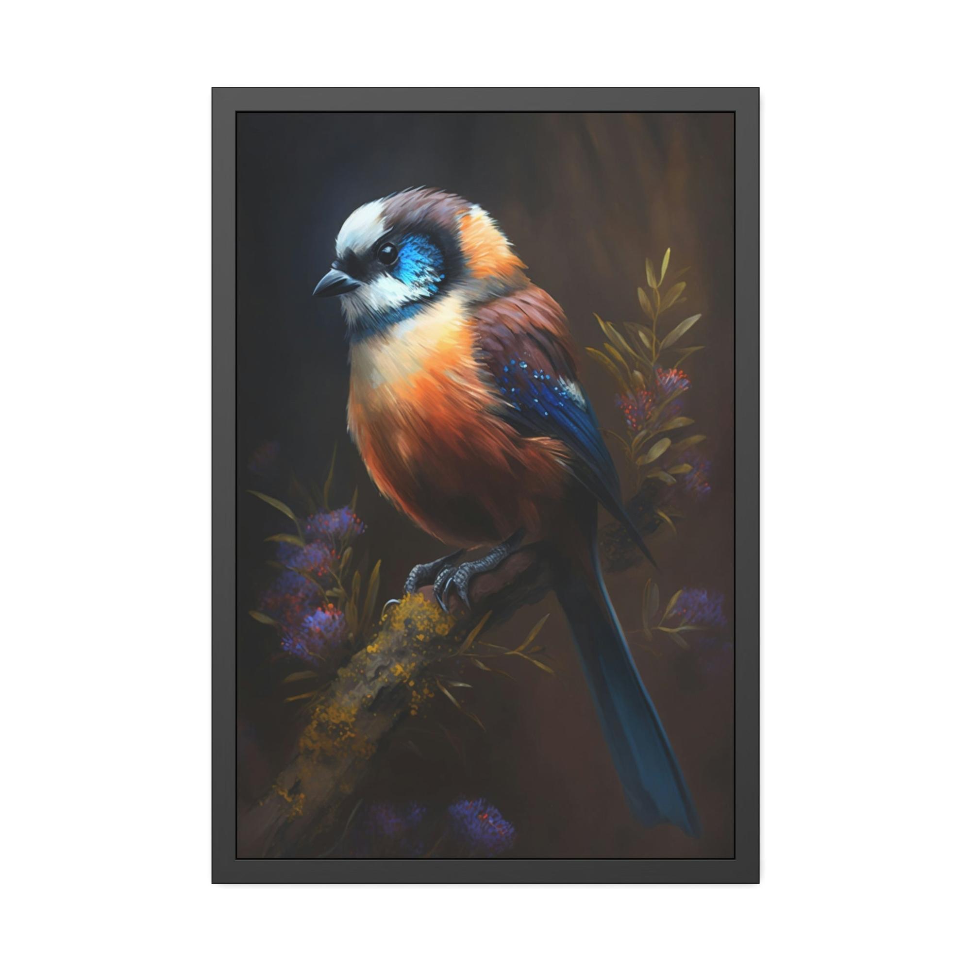 undefined The Playful Bird: Canvas & Poster Wall Art of Bird Frolicking in a Field