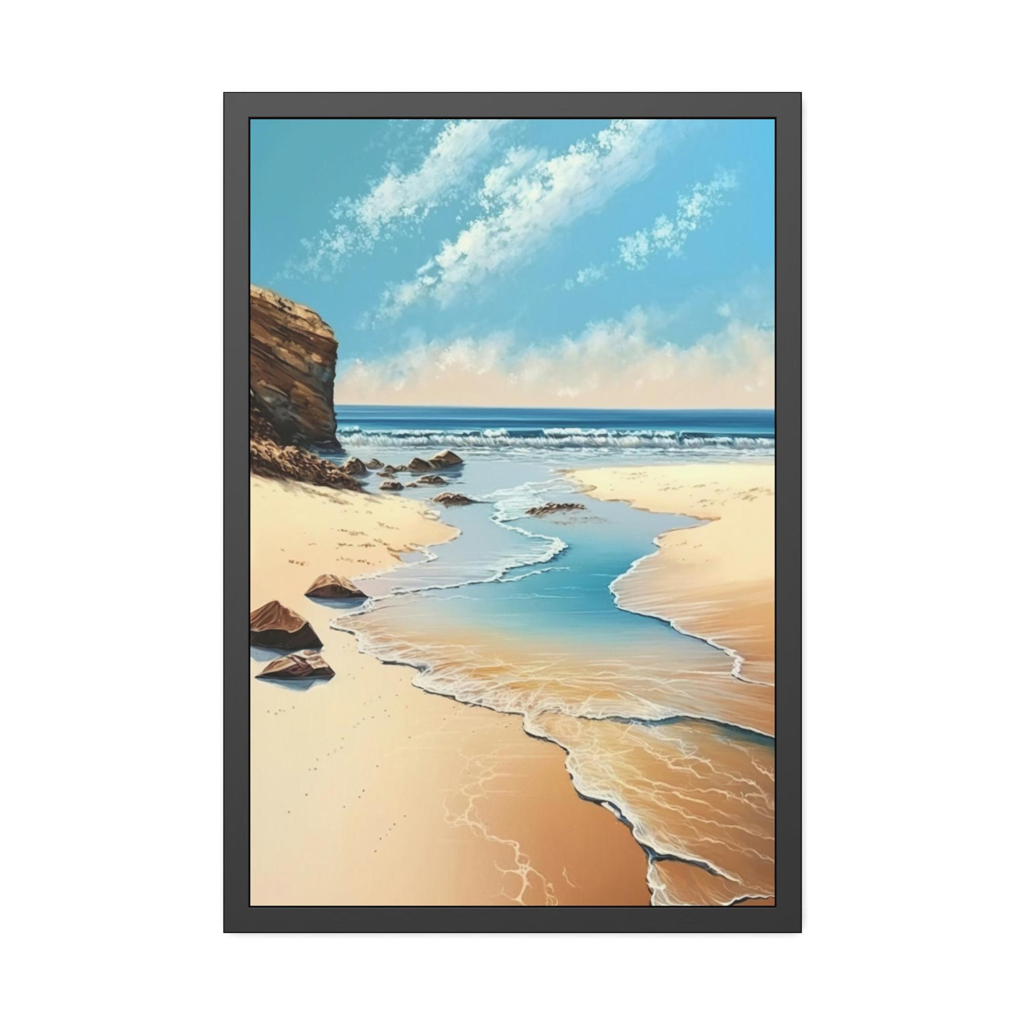 Sandy Beach Coastal Charm: A Sandy Beach Landscape
