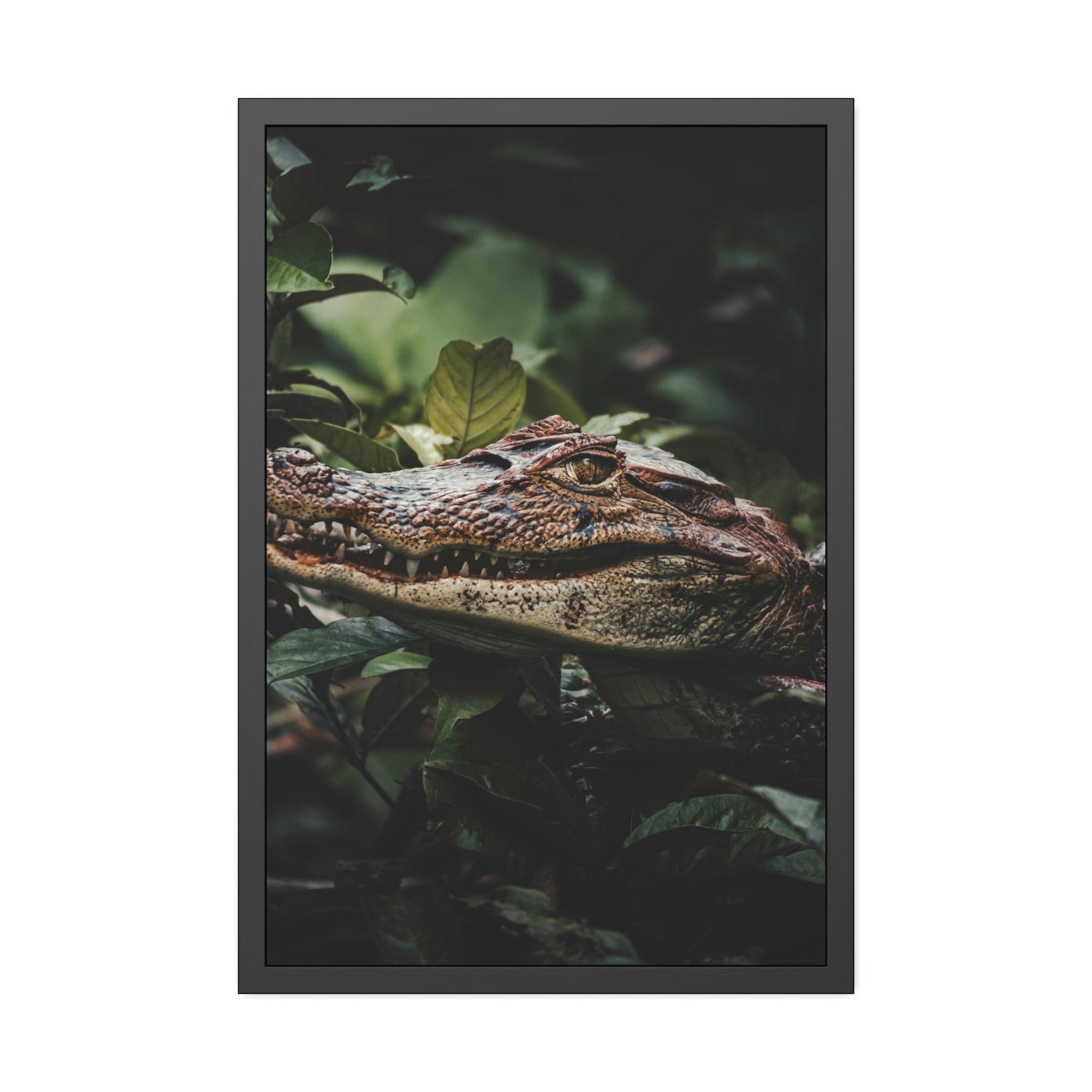 Alligators Jungle King: Alligator Canvas Painting for a Fierce Home Decor